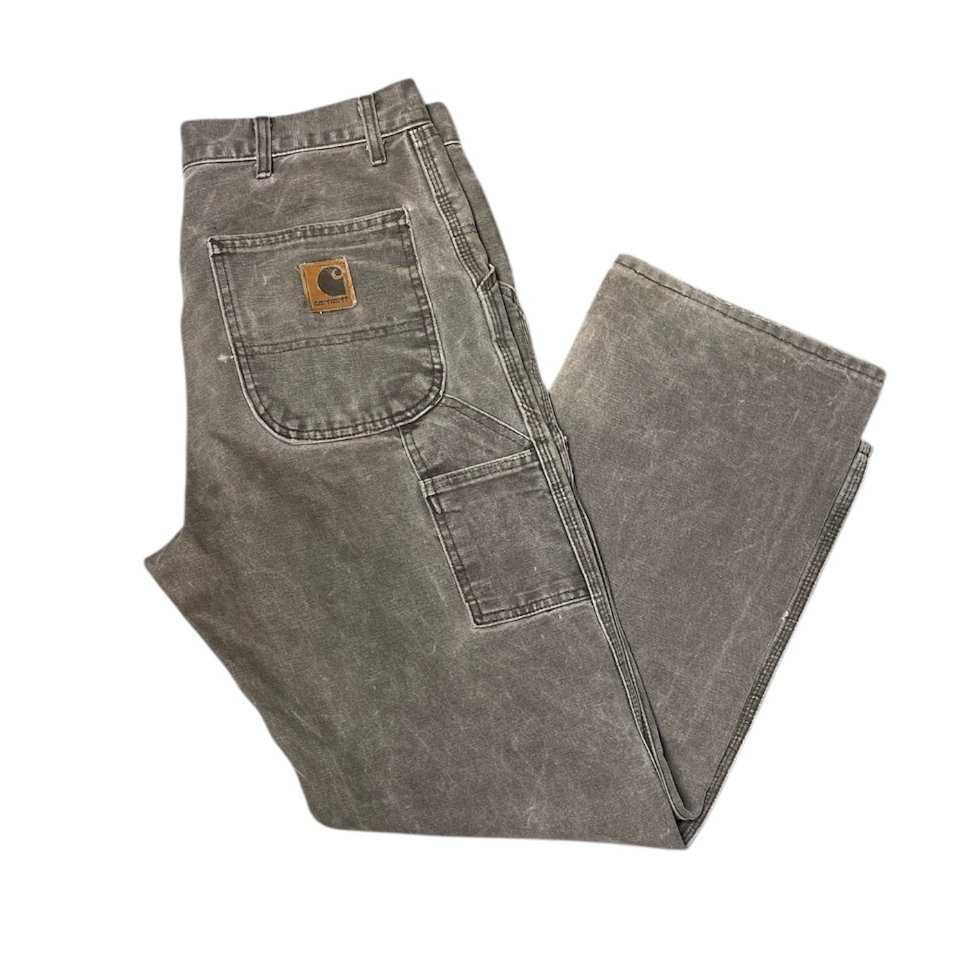 Carhartt WIP Single Knee Distressed Brown Pants