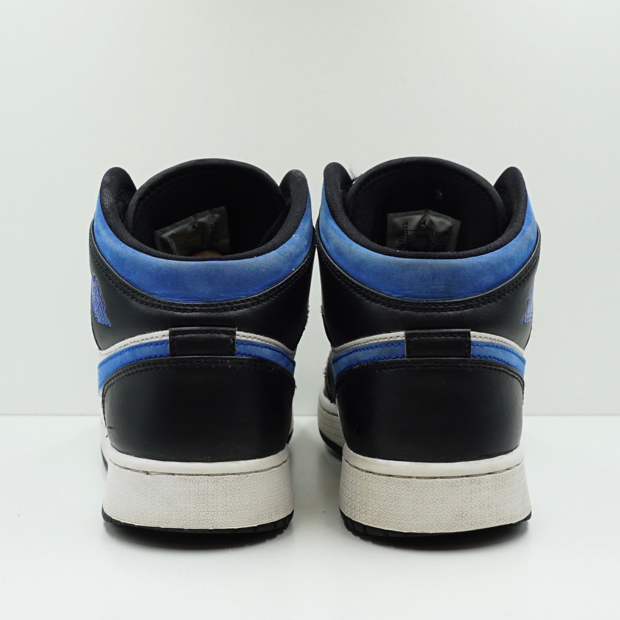 Jordan 1 Mid White Black Racer Blue (GS)