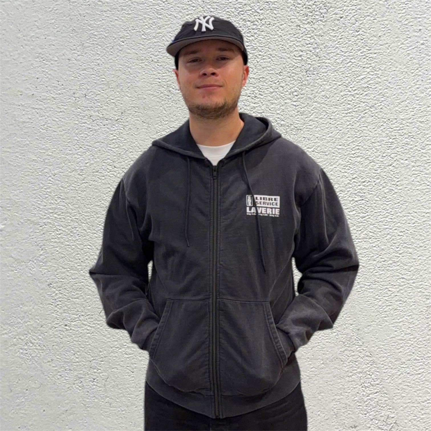 Sneakersnstuff Libre Laverie Faded Black Full Zip Hoodie