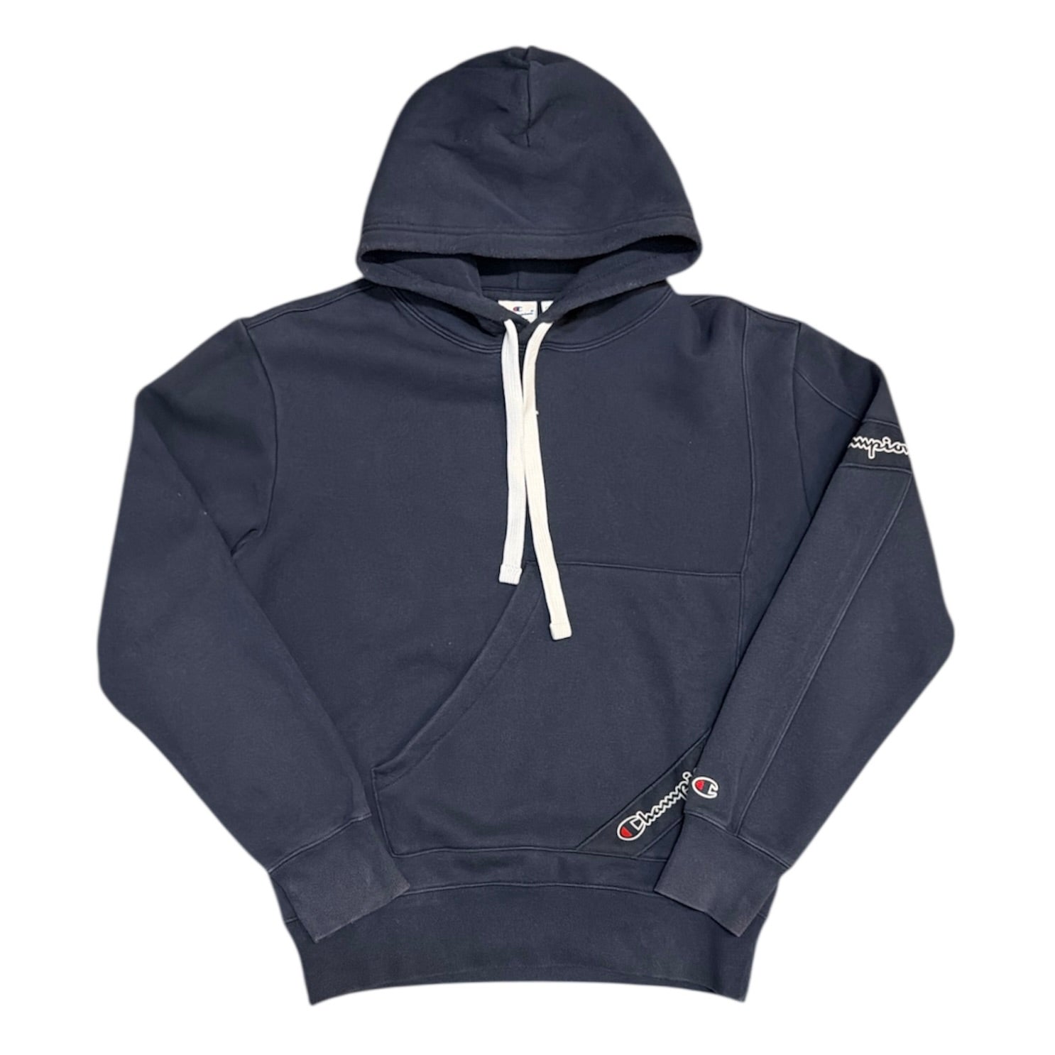 Champion Pocket Logo Navy Hoodie