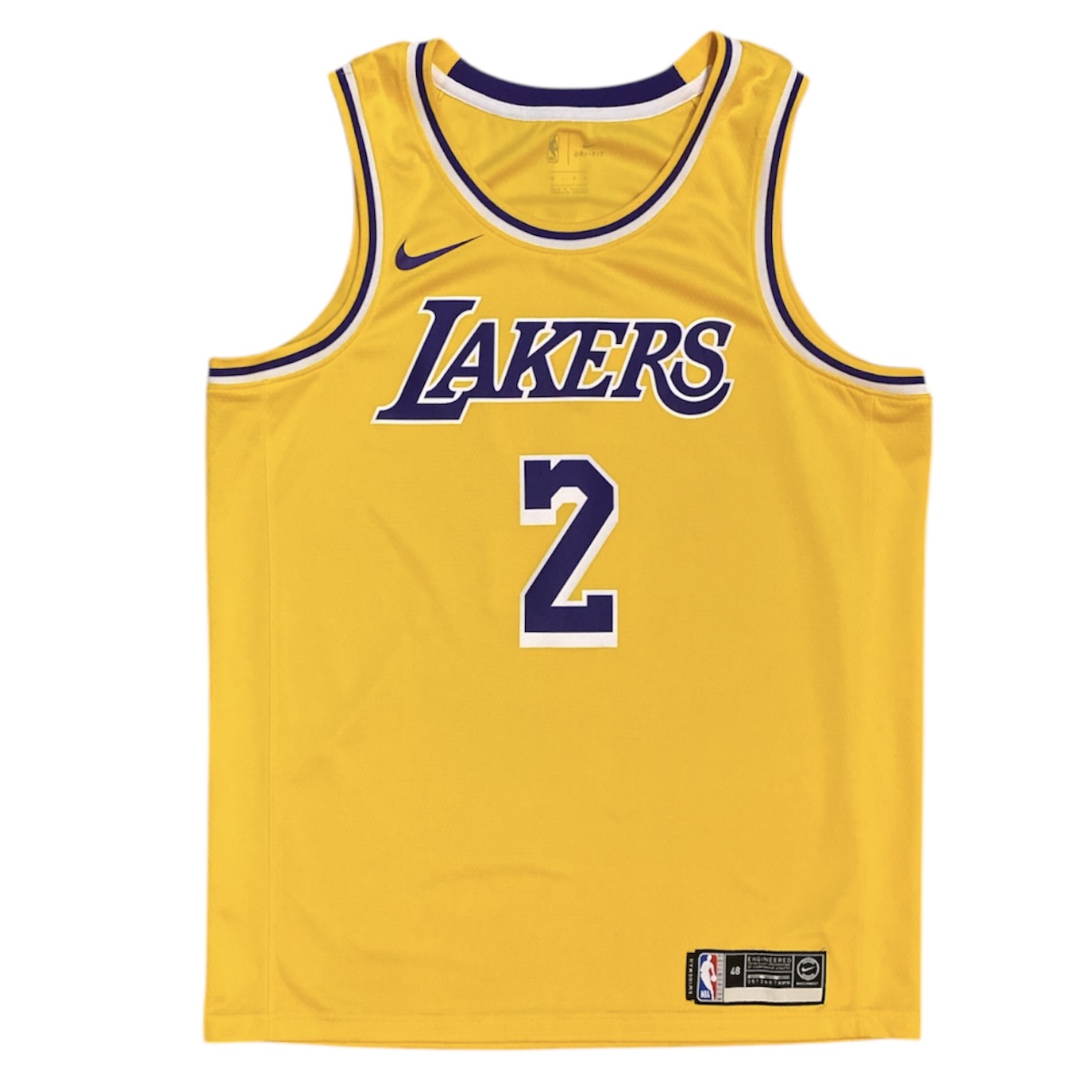 Nike Los Angeles Lakers Lonzo Ball #2 Swingman Basketball Jersey