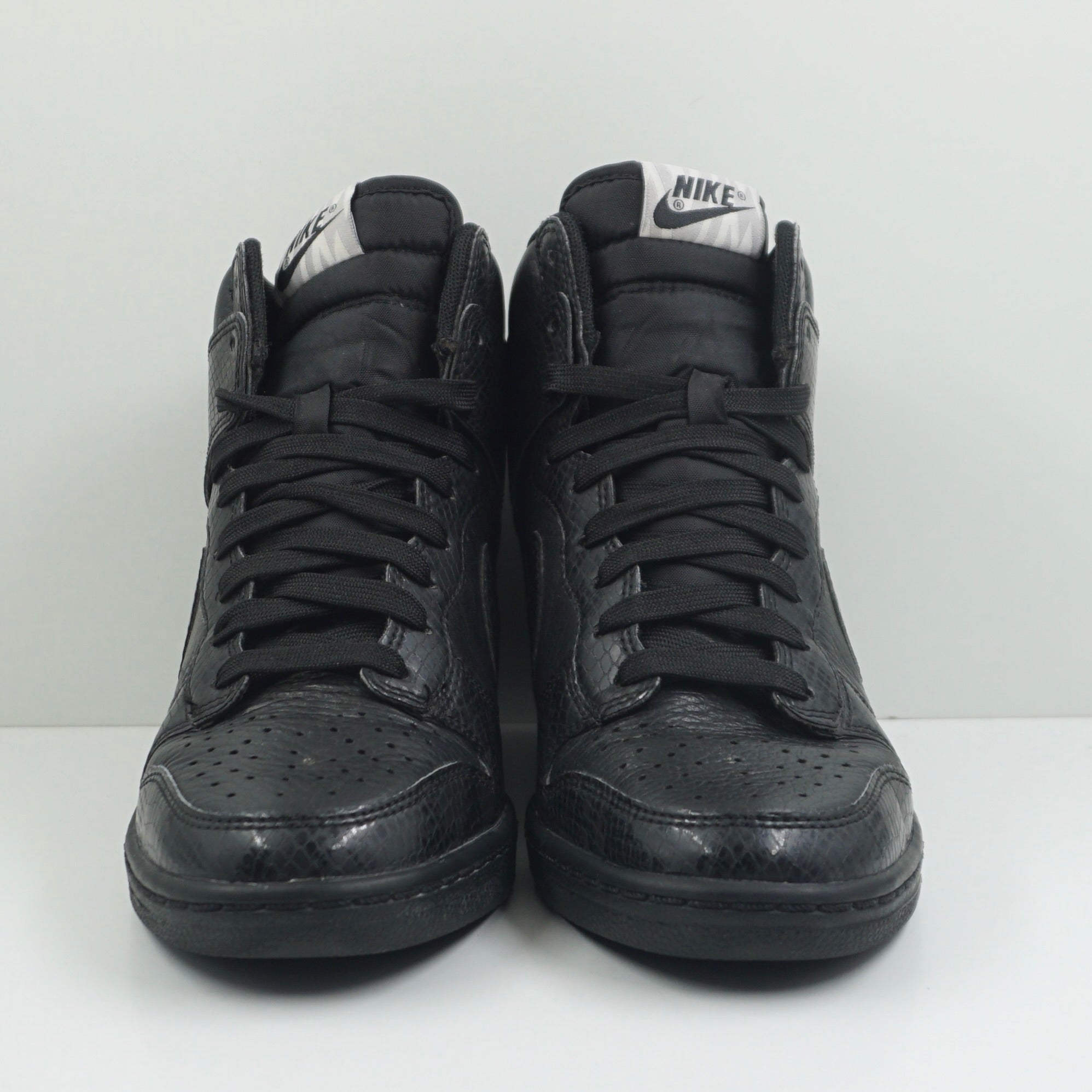 Nike Dunk High Sky Hi Black Leather Snake (W)