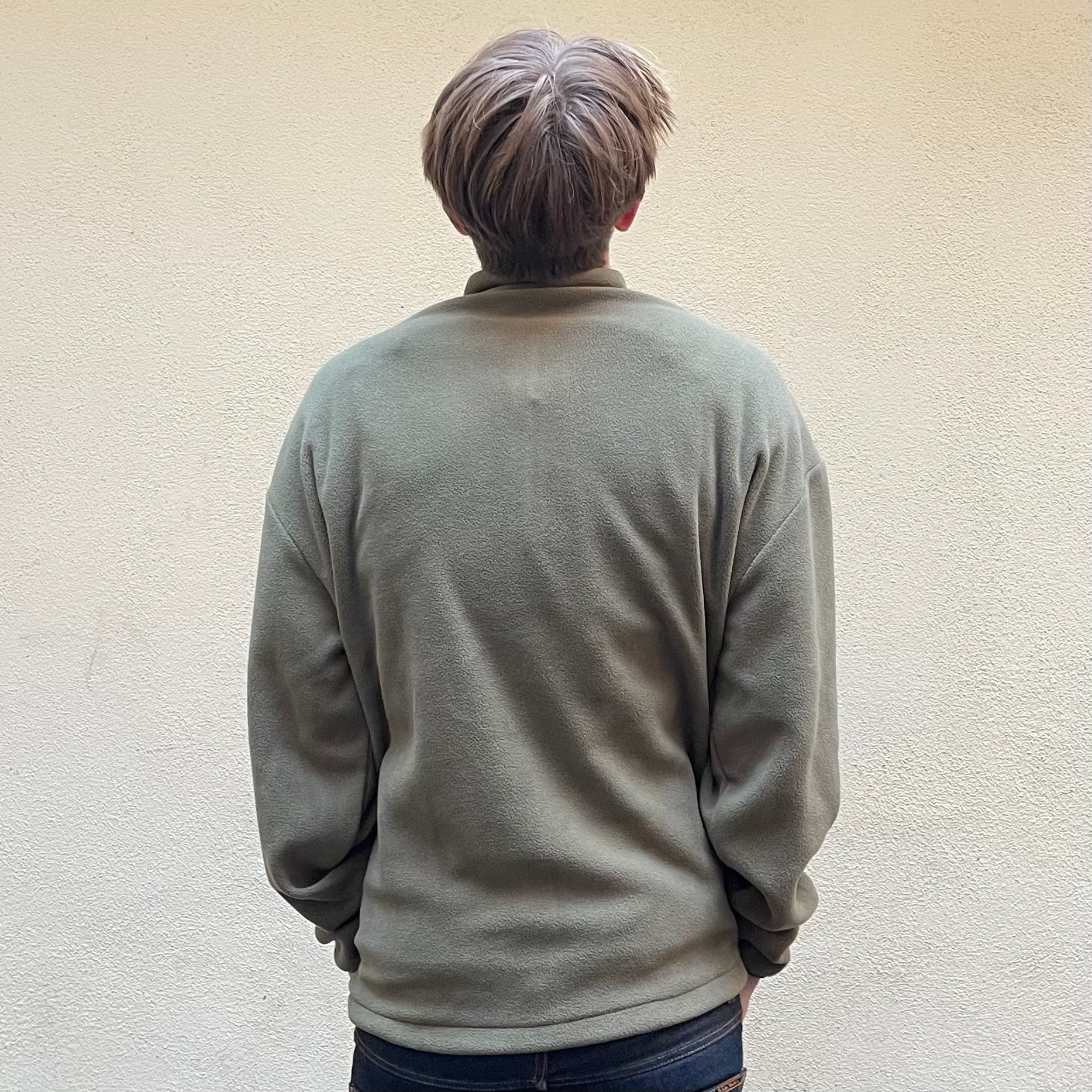 Sour Solution Olive Half Zip Fleece