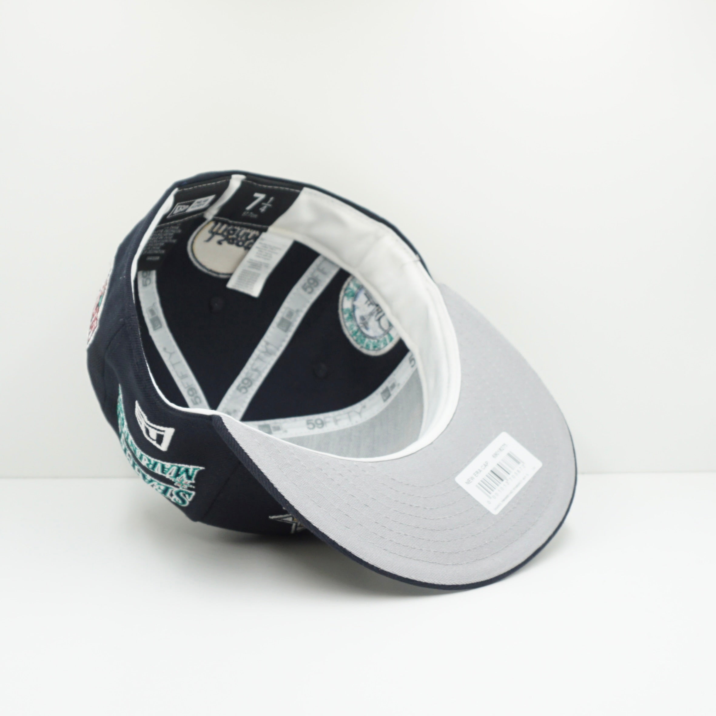 New Era Seattle Mariners Navy Multi Logo Fitted Cap