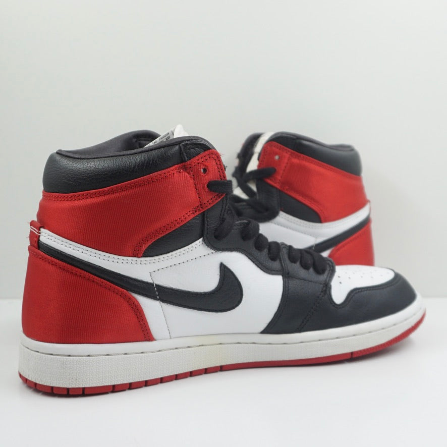 Jordan 1 Retro High Satin Black Toe (W)