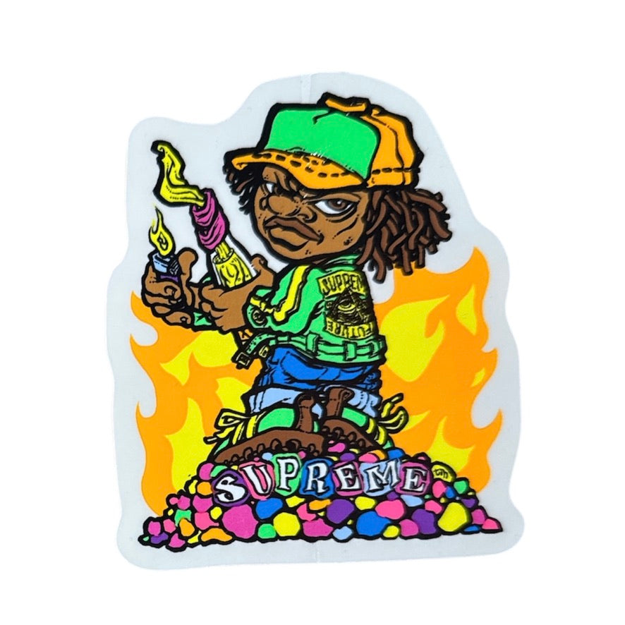 Supreme Molotov Kid Sticker