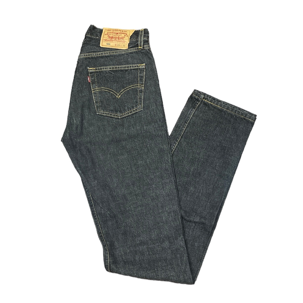 Vintage Levis 501 Black/Grey Jeans (W28/L36)