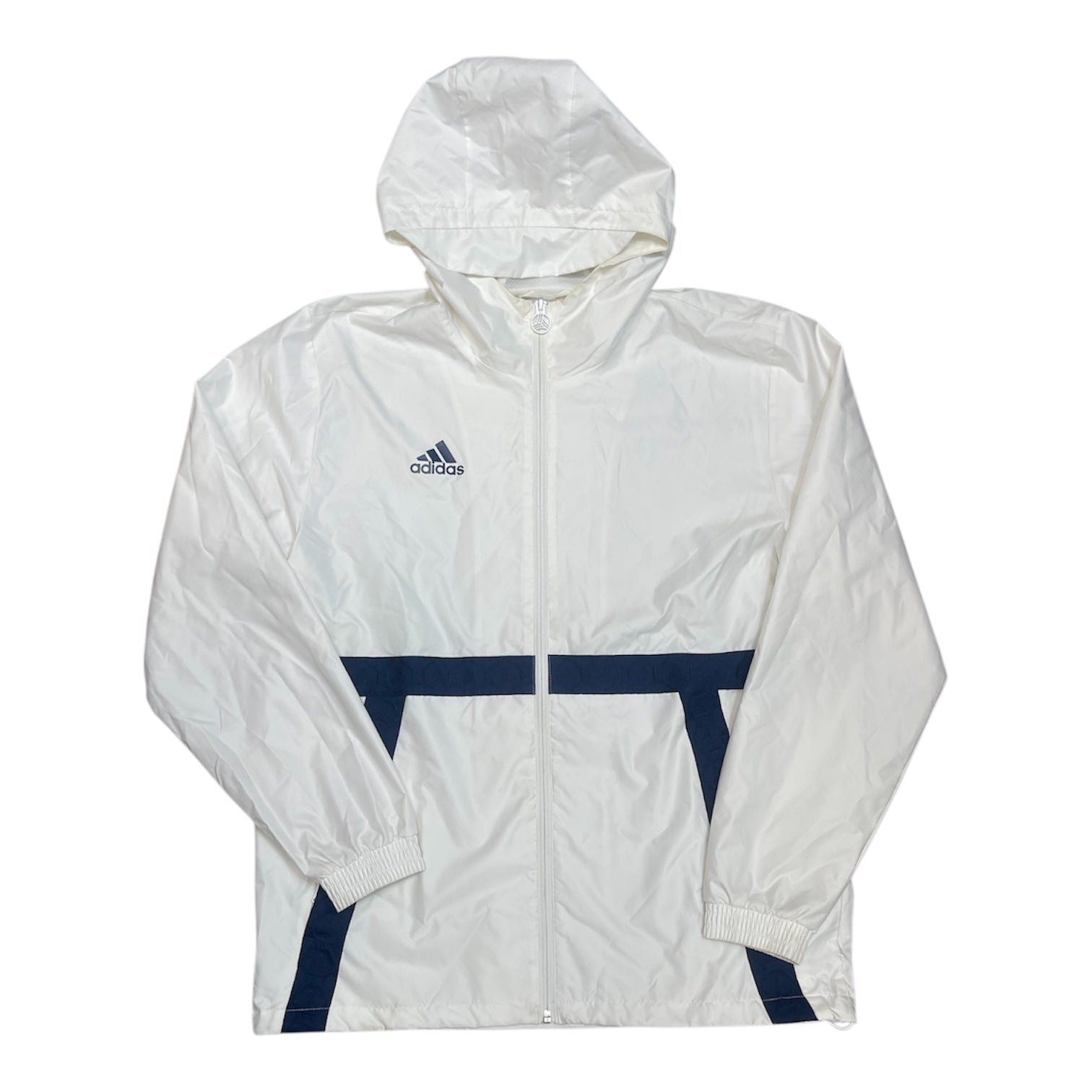 Adidas Tango White Navy Windbreaker Jacket Sample