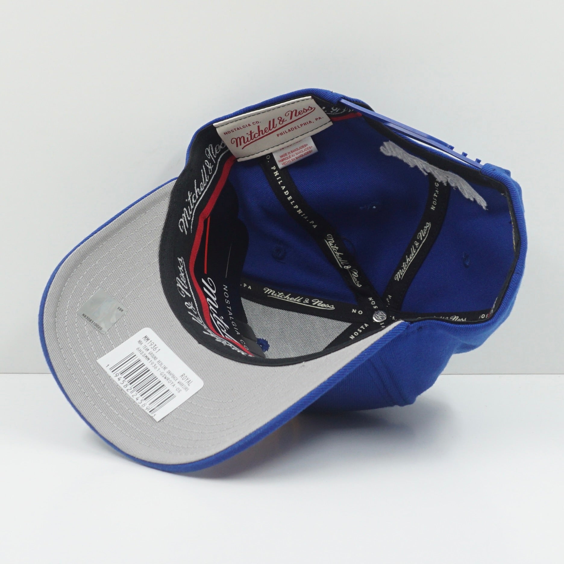 Mitchell & Ness Royal Golden State Warriors Ground 2.0 Snapback Cap