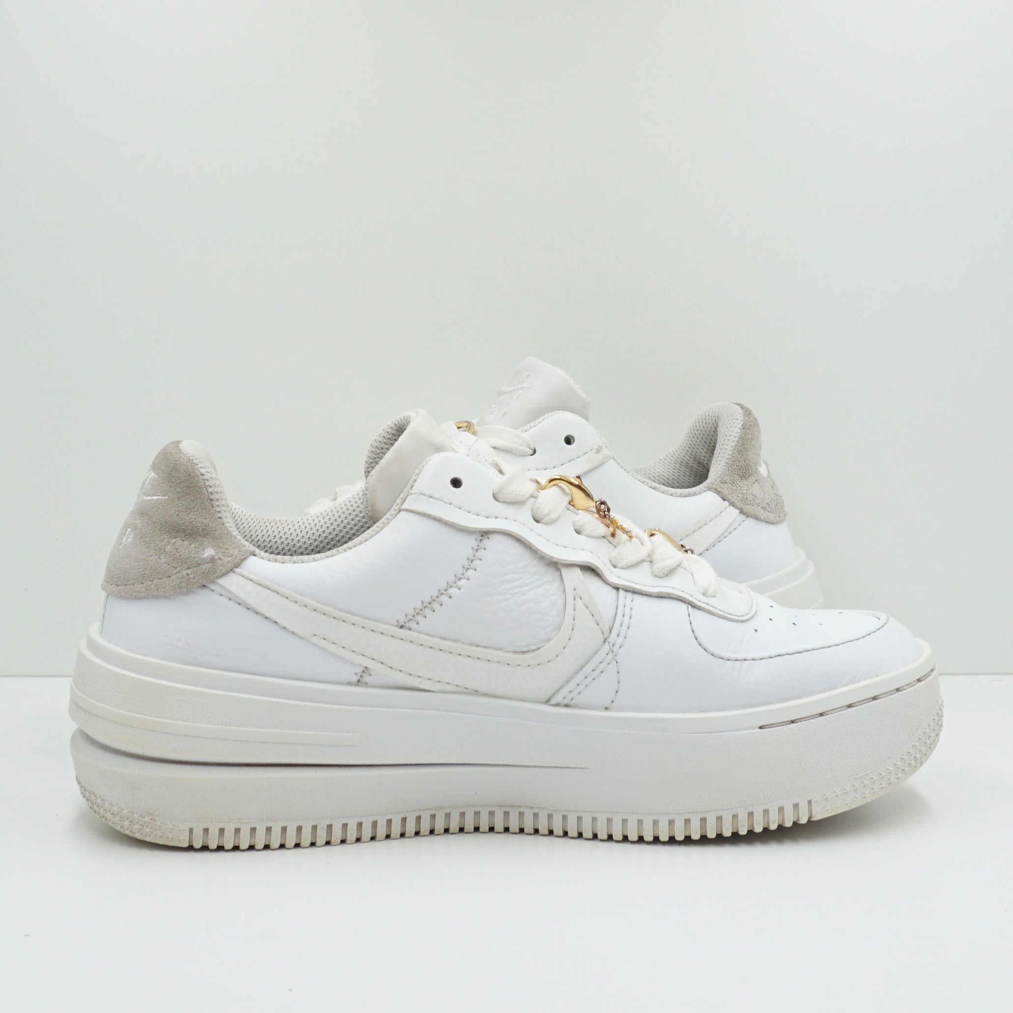 Nike Air Force 1 Low PLT.AF.ORM Bling White Metallic Gold (W)