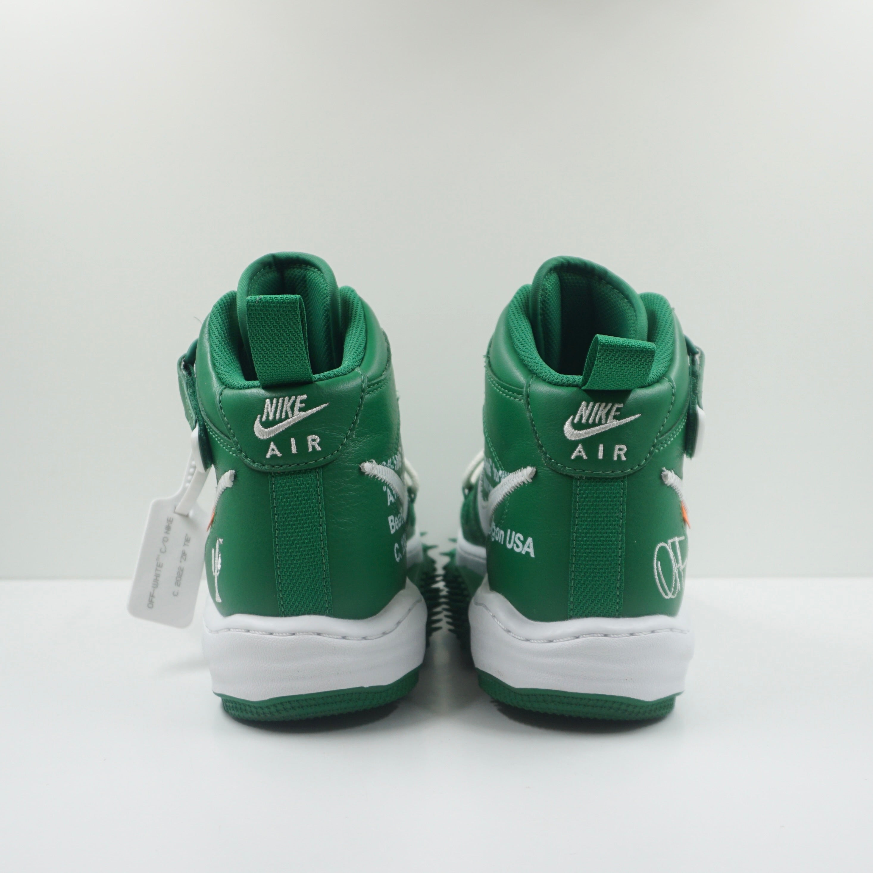 Nike Air Force 1 Mid Off-White Pine Green