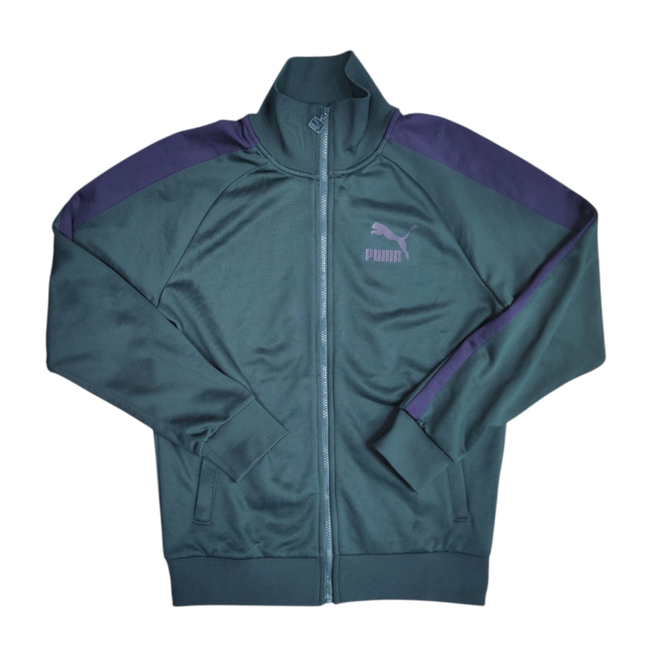 Puma Full Zip Green Blue Track Top