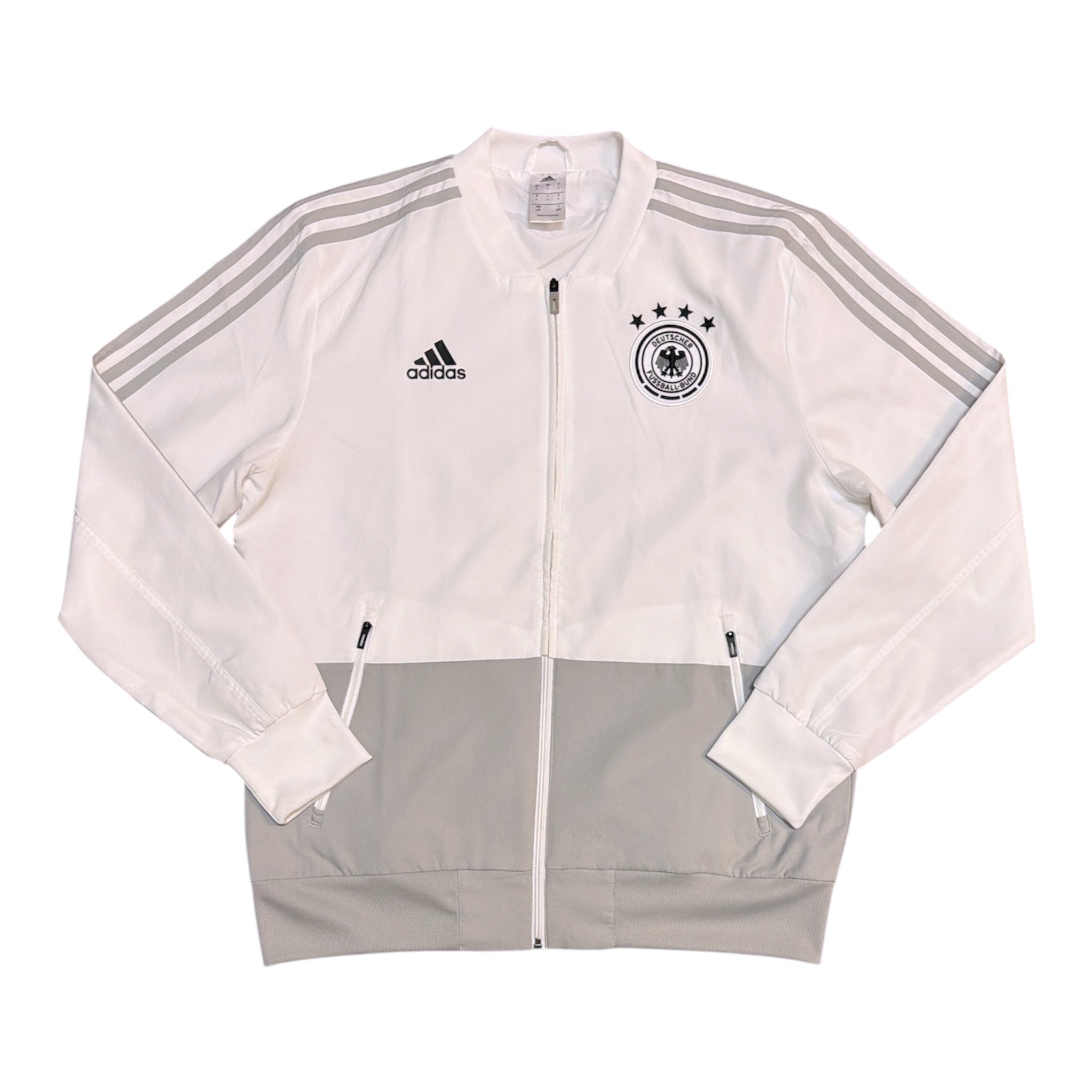 Adidas Germany 2018 Football Pre Match White Track Jacket