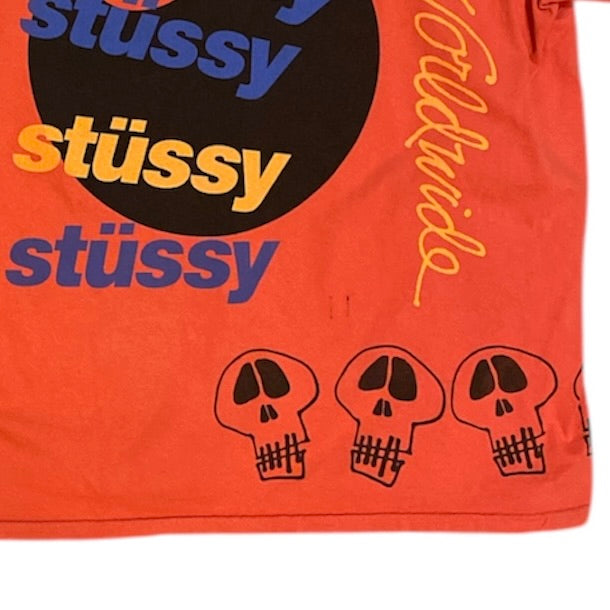 Stussy Test Strike Pigment Dye Orange Tshirt