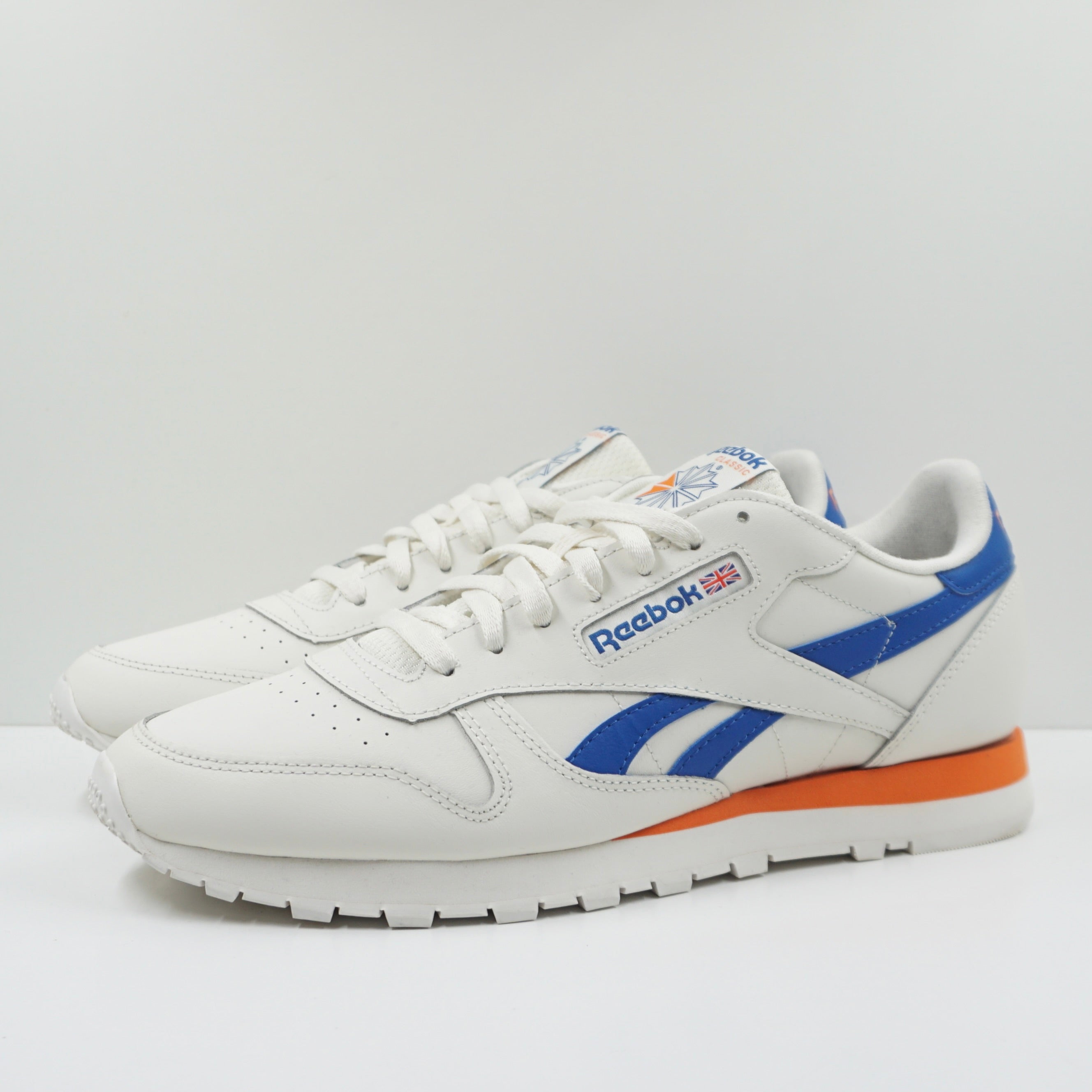 Reebok Classic Leather Sail Orange Blue