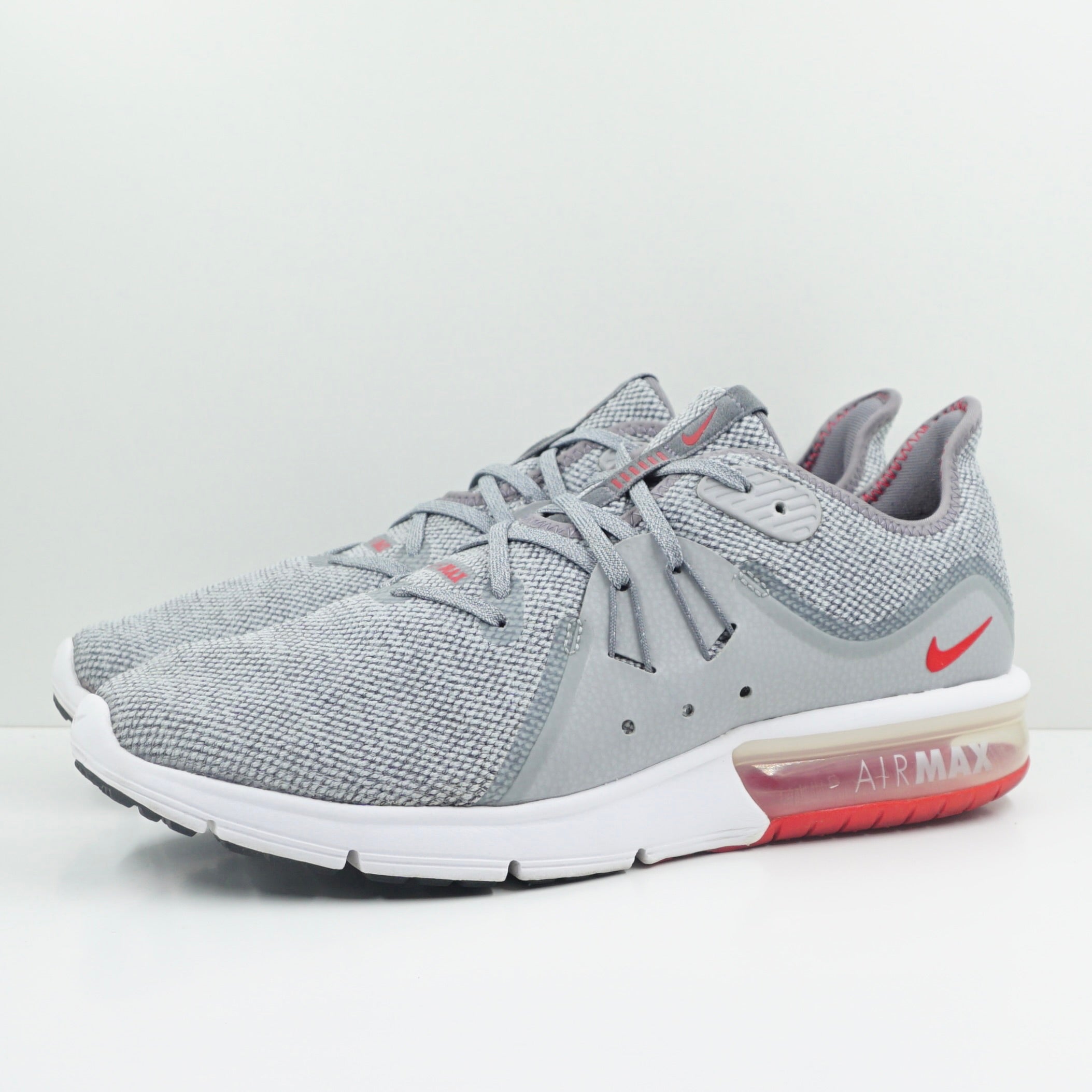 Nike Air Max Sequent 3 Cool Grey University Red