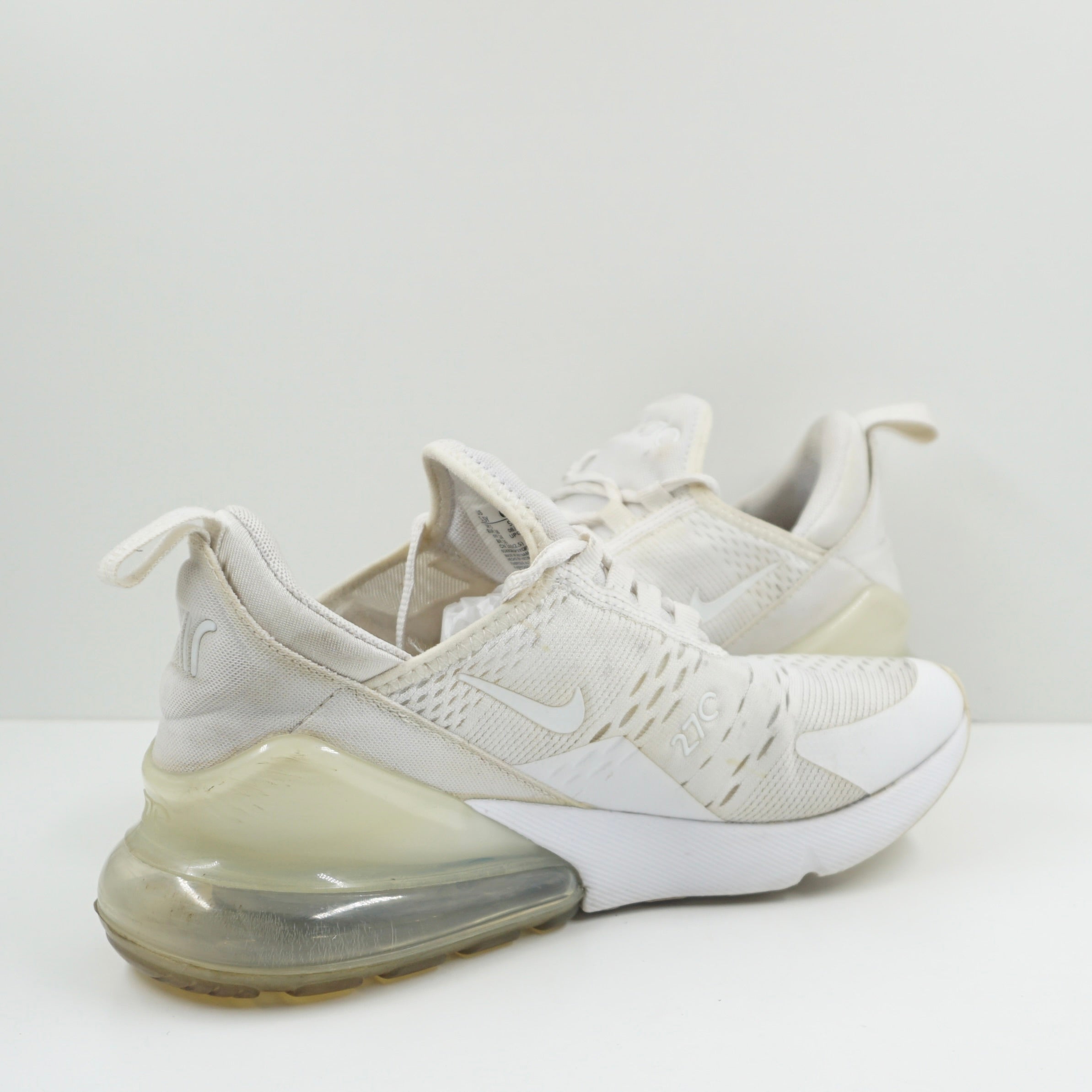 Nike Air Max 270 White Metallic Silver (GS)