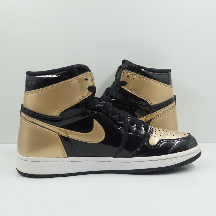 Jordan 1 Retro High NRG Patent Gold Toe