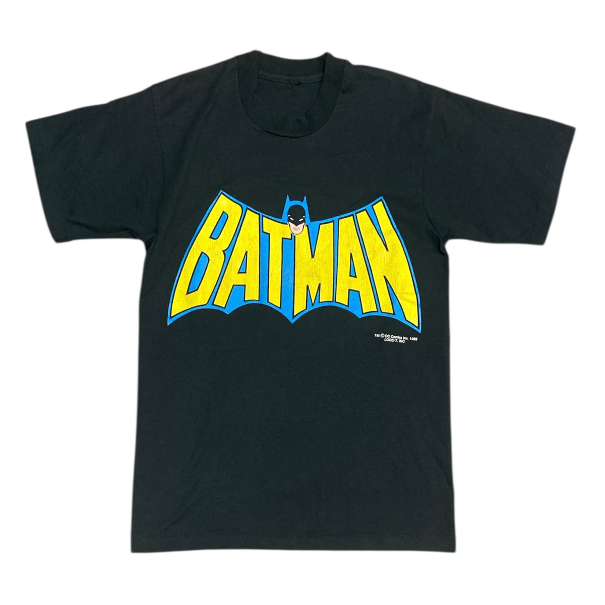 Vintage 1989 Batman Logo Black Tshirt