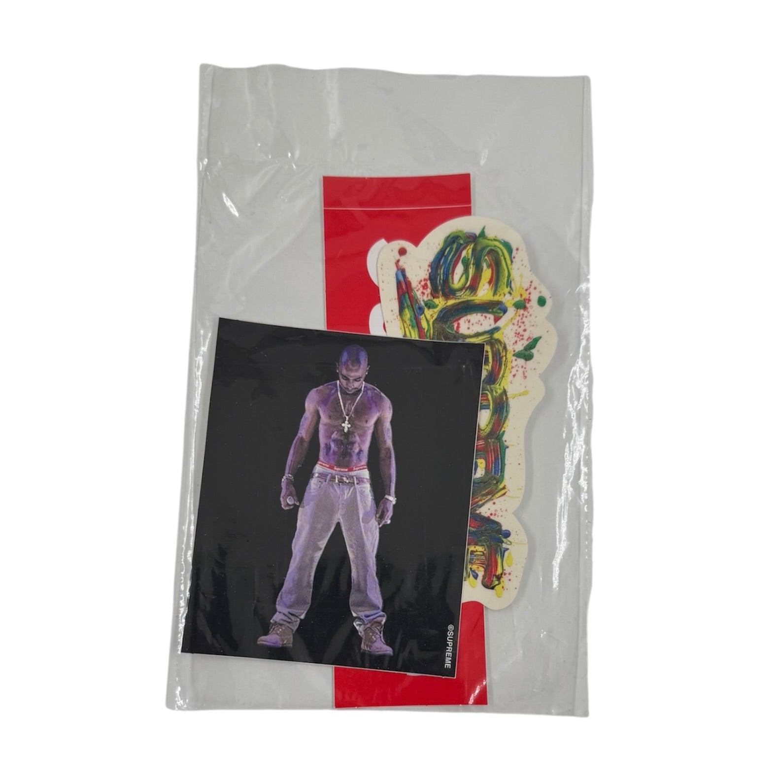 Supreme Box Logo/Paint Logo/Tupac Hologram Sticker Pack