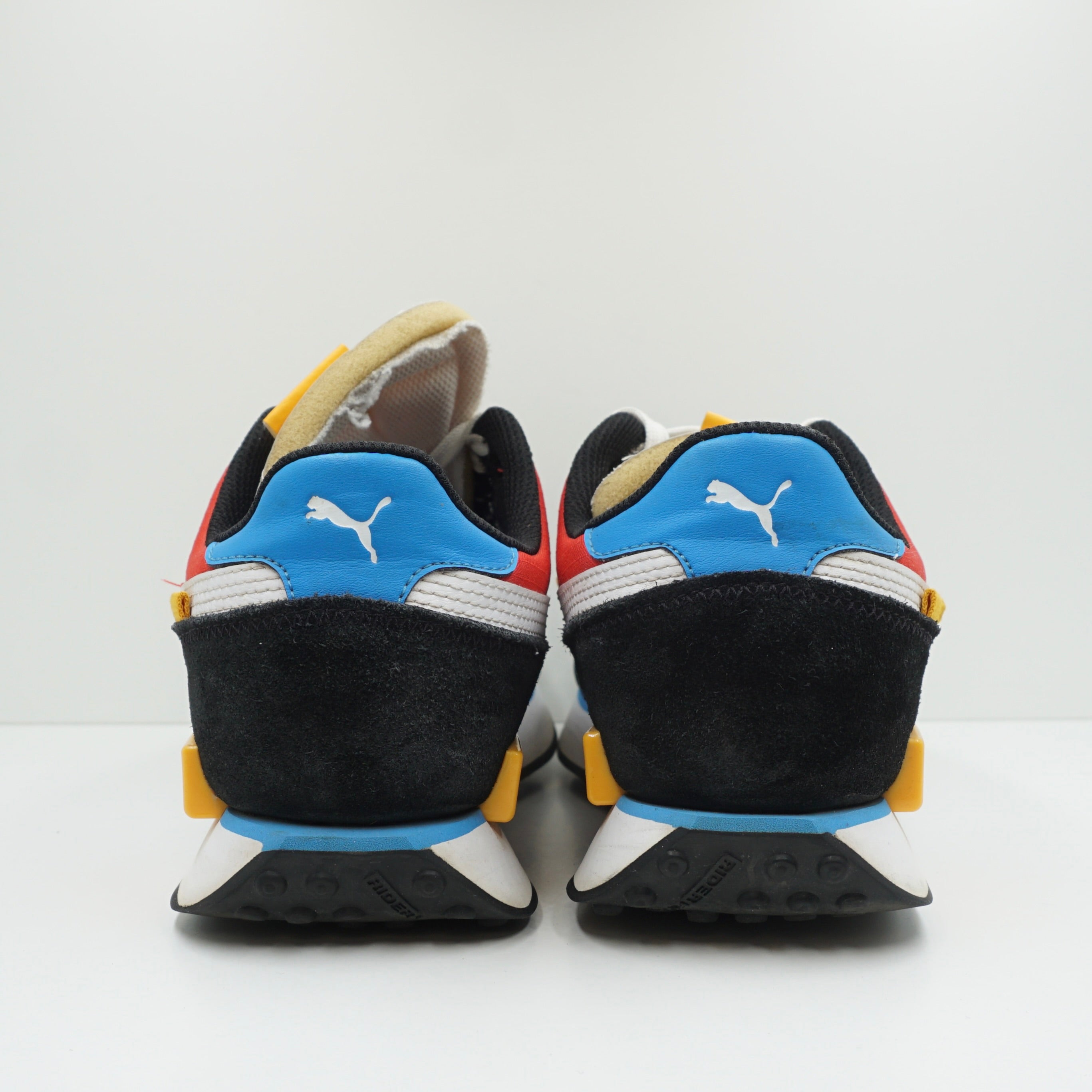 Puma Future Rider Play On White Black Blue