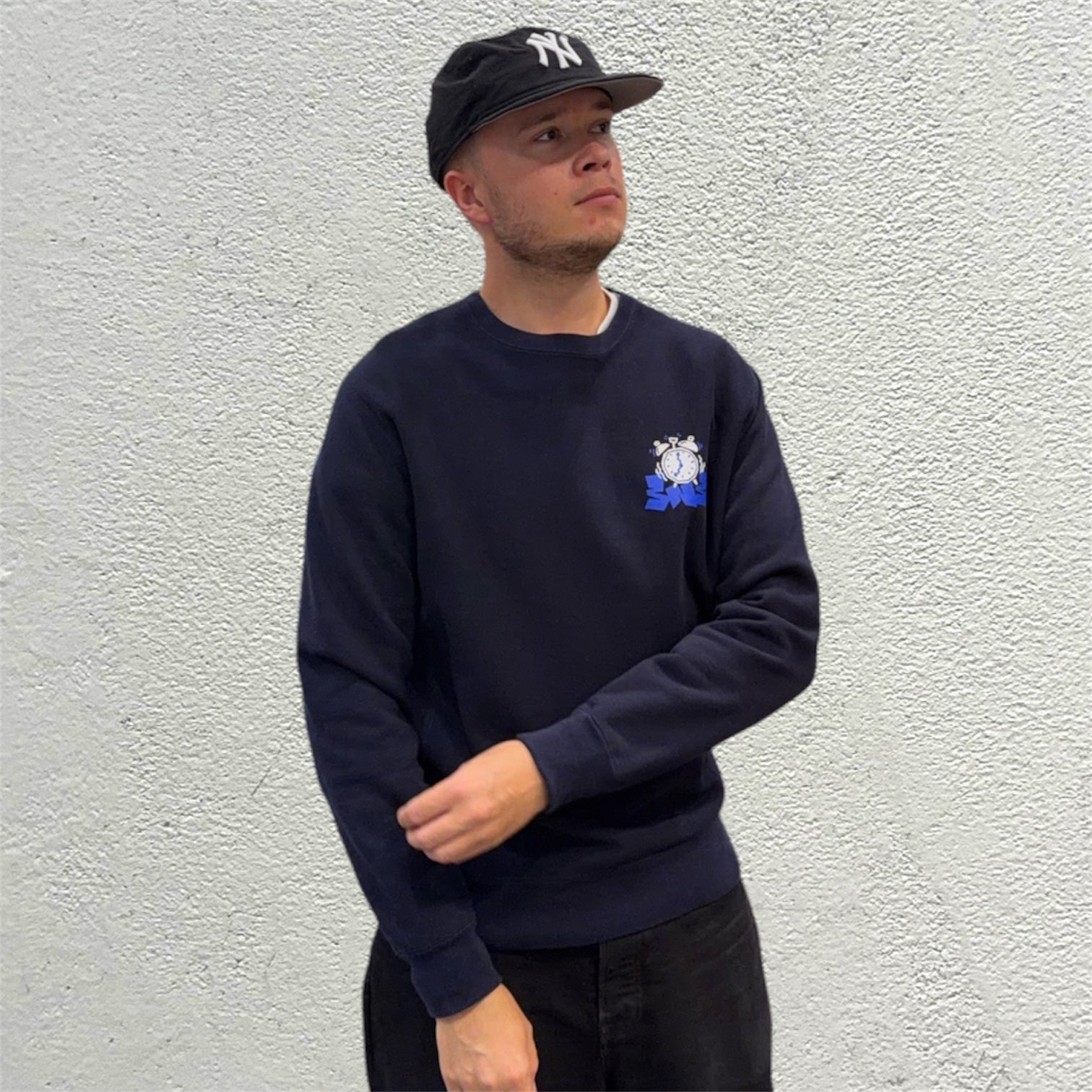 Sneakersnstuff Time Navy Sweatshirt