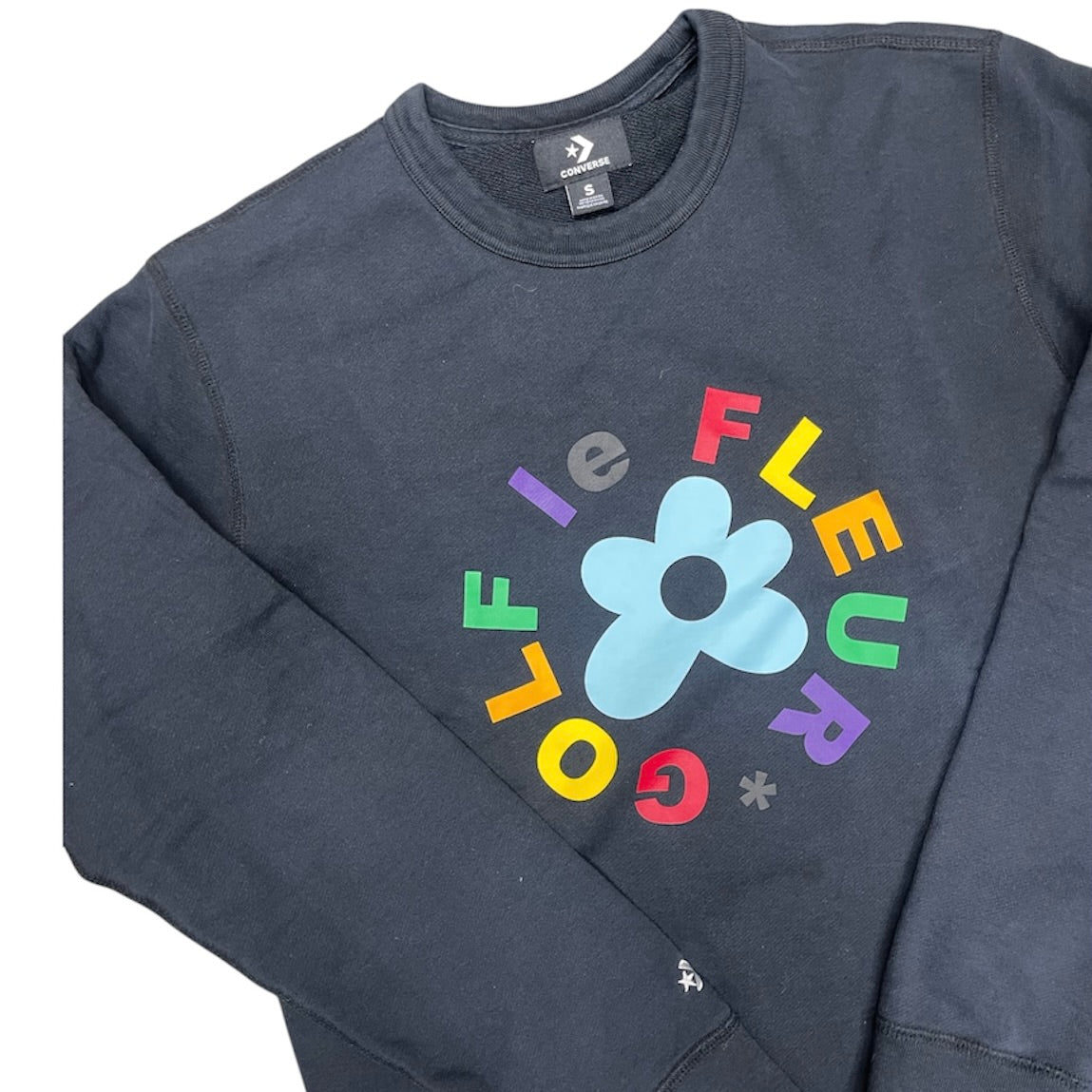 Converse Golf Le Fleur Black Crewneck