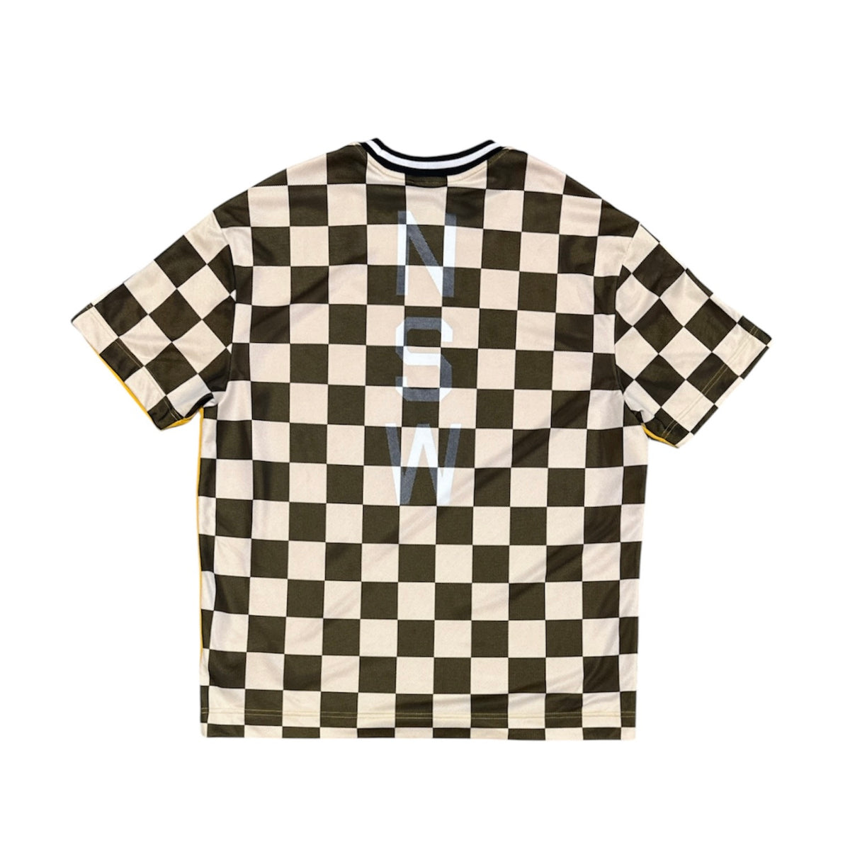 Nike NSW Checkertop Yellow Black Tshirt
