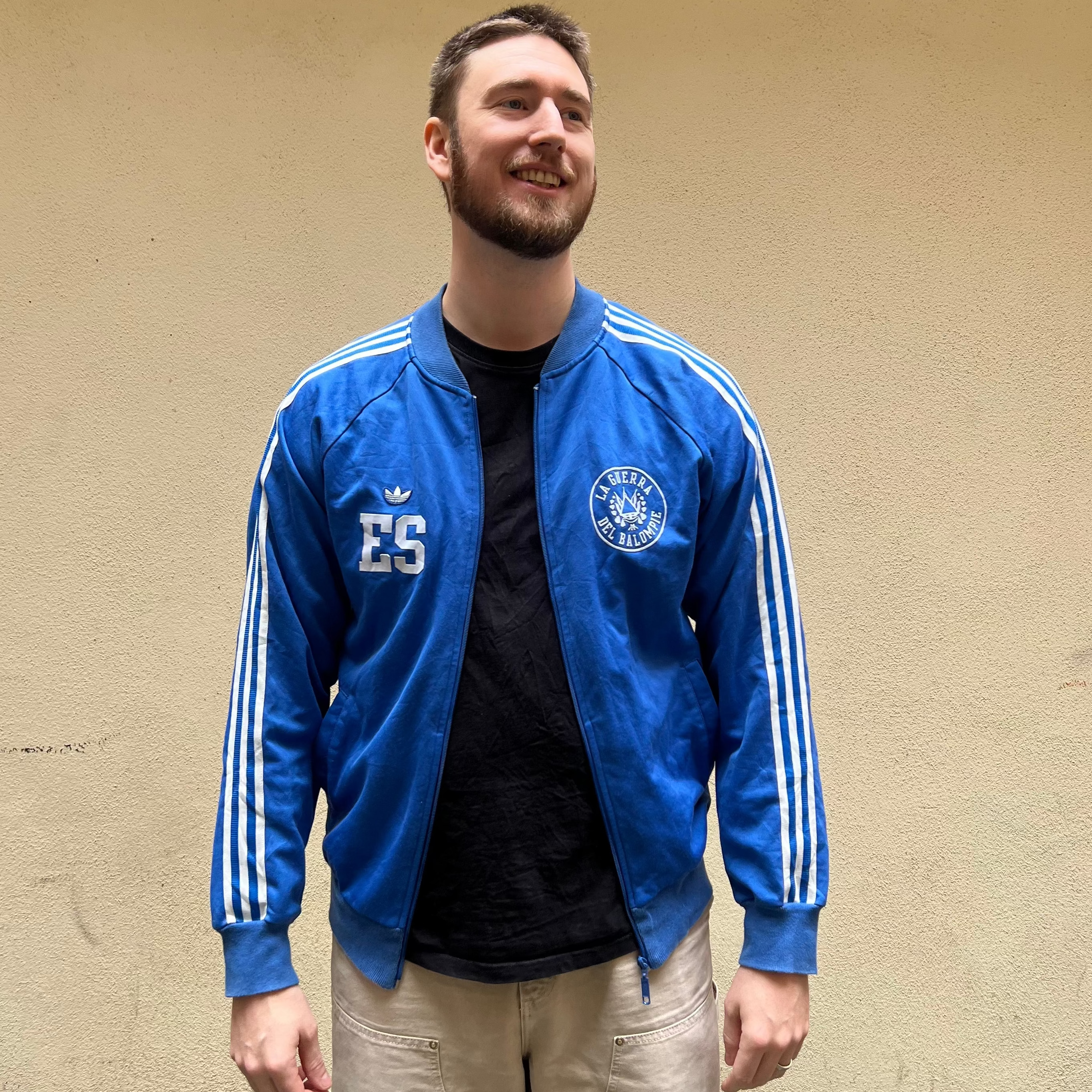 Vintage Adidas El Salvador Blue Track Top