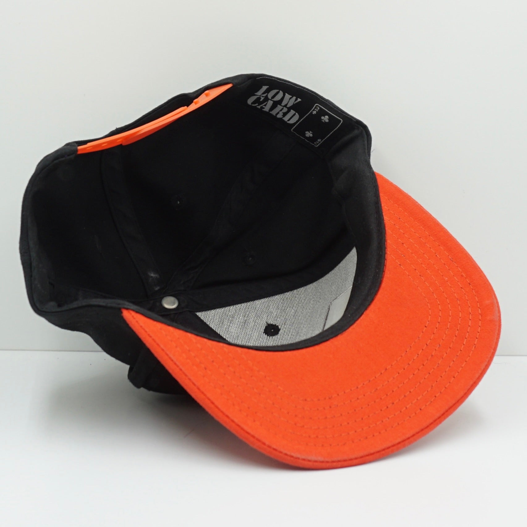 Low Card Black Orange Cap
