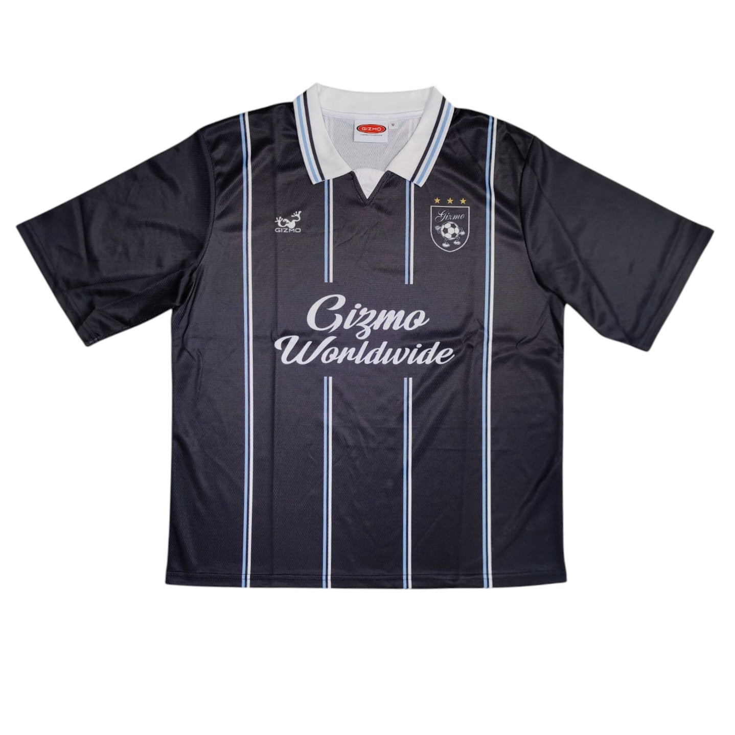 Gizmo Black Light Blue Football Jersey