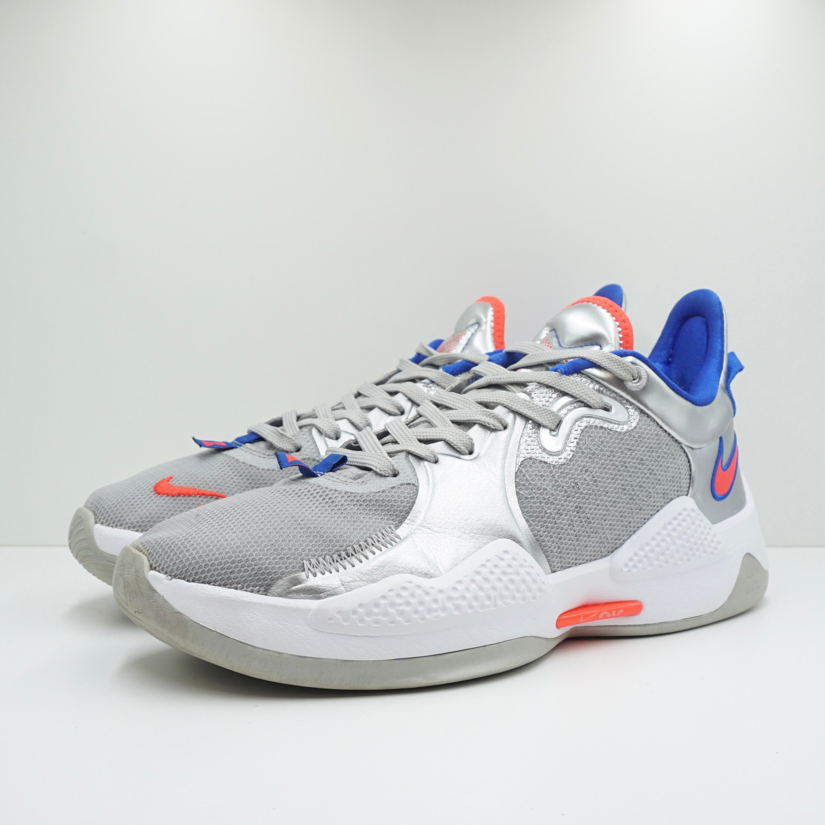 Nike PG 5 Clippers Metallic Silver