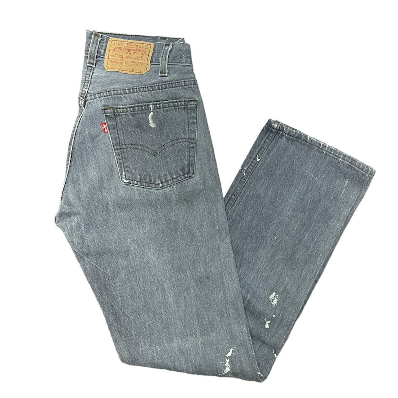 Vintage Levis 501 Painters Grey Jeans (W28/L30)