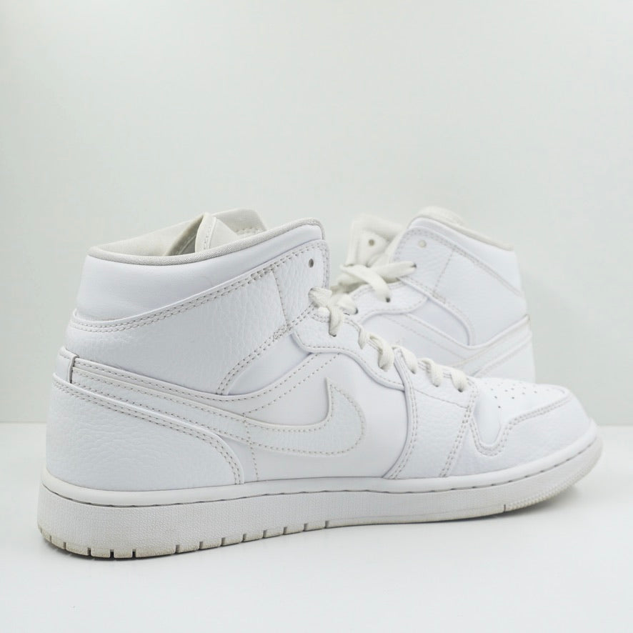 Jordan 1 Mid Triple White 2.0 (2020)
