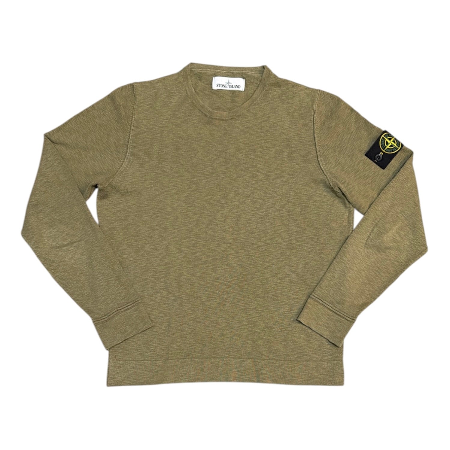 Stone Island Khaki Green Knitted Sweatshirt