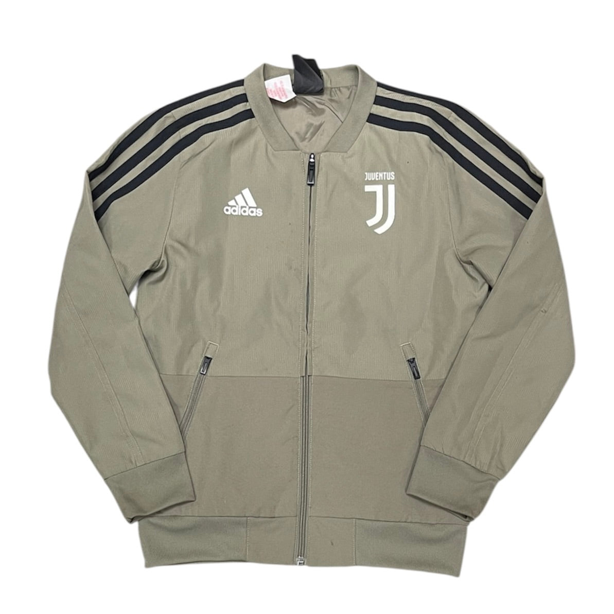 Adidas Juventus Pre-Match Football Khaki Track Top (Youth)