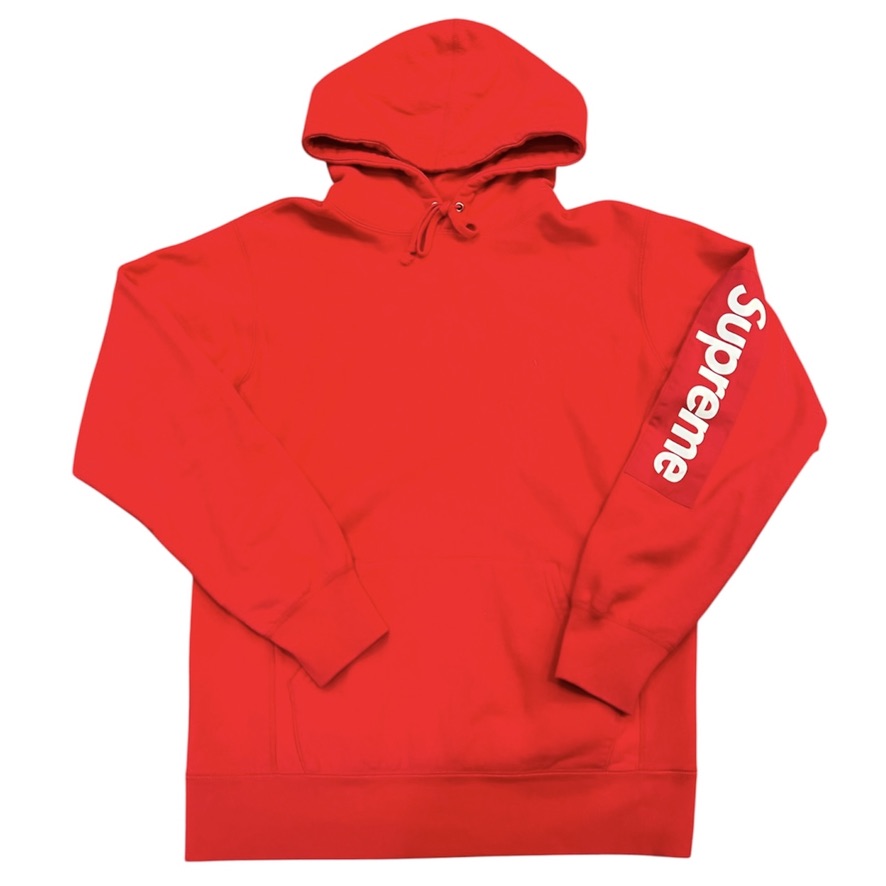 Supreme Sleeve Patch Red Hoodie