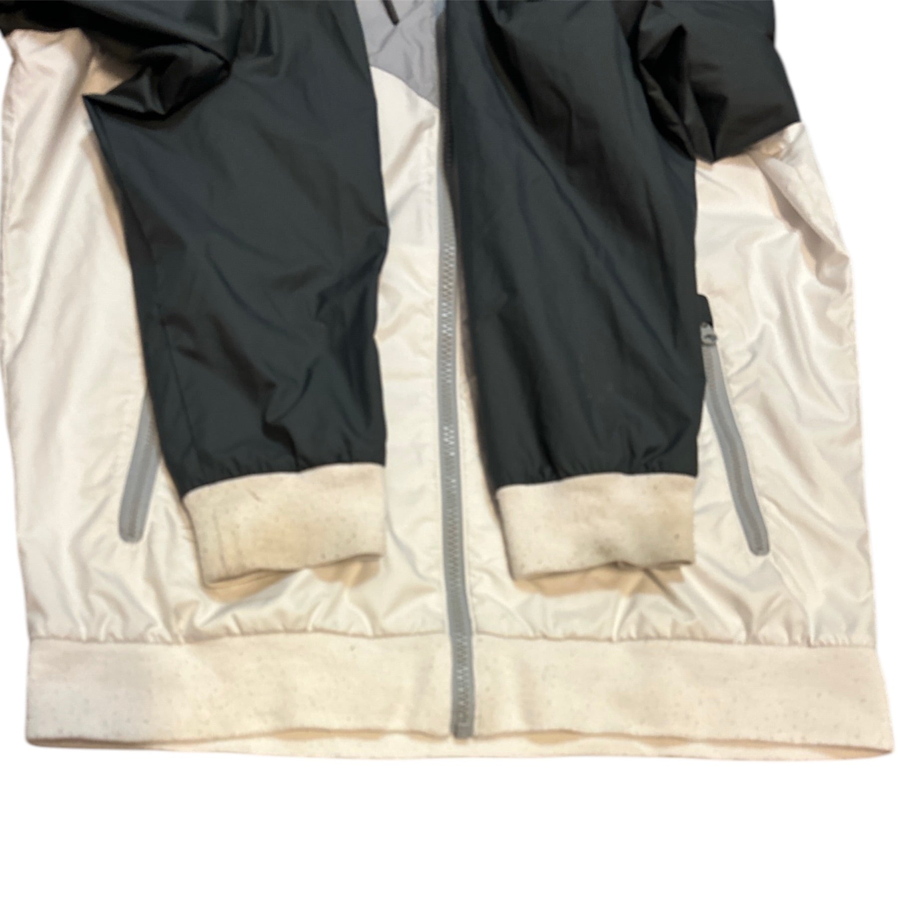 Nike Windrunner Hooded Windbreaker Grey White Jacket
