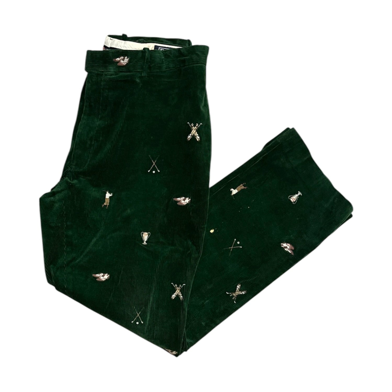 Vintage Polo Ralph Lauren Green Corduroy Pants