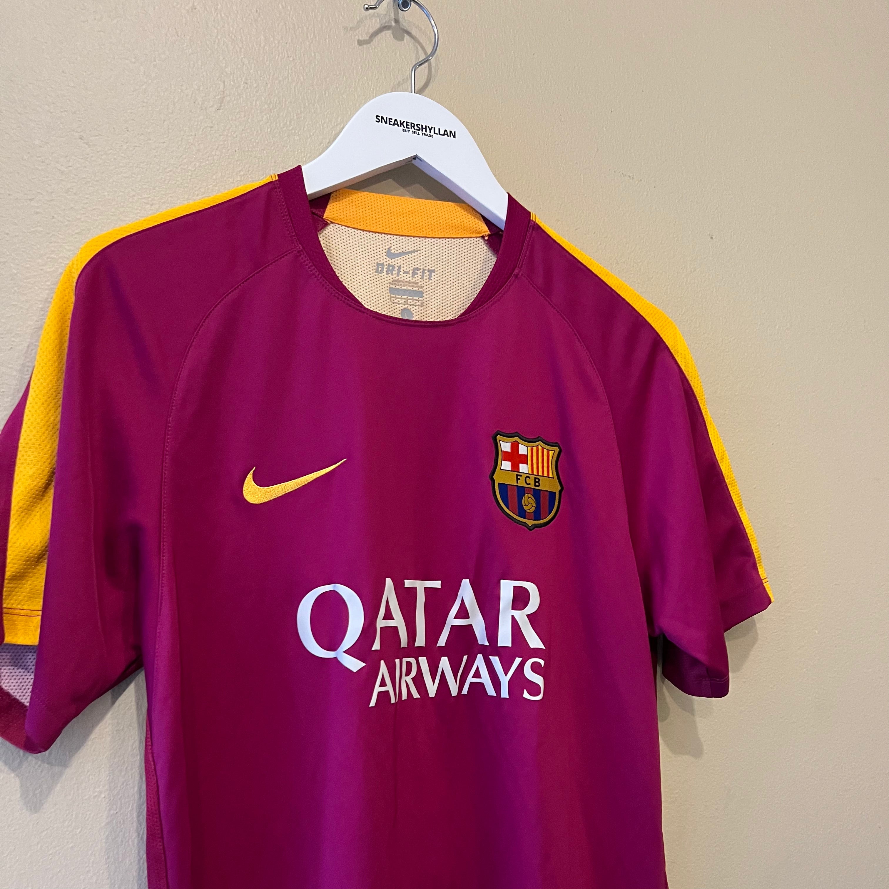 Nike FC Barcelona 2015/2016 Purple Training Football Jersey