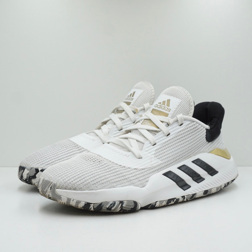 Adidas Pro Bounce 2019 Low White Black Gold