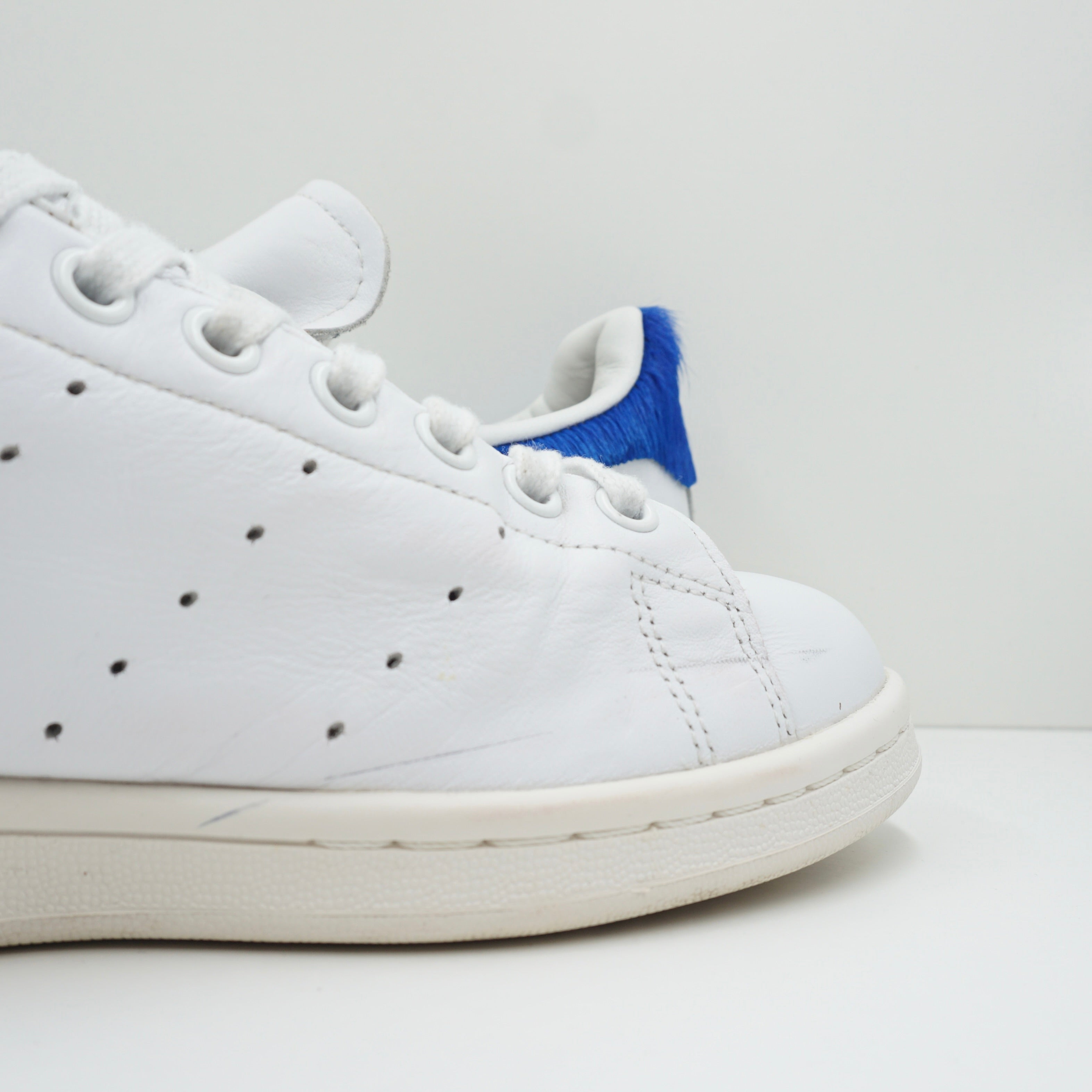 Adidas Stan Smith Blue Pony Hair Vintage White (W)