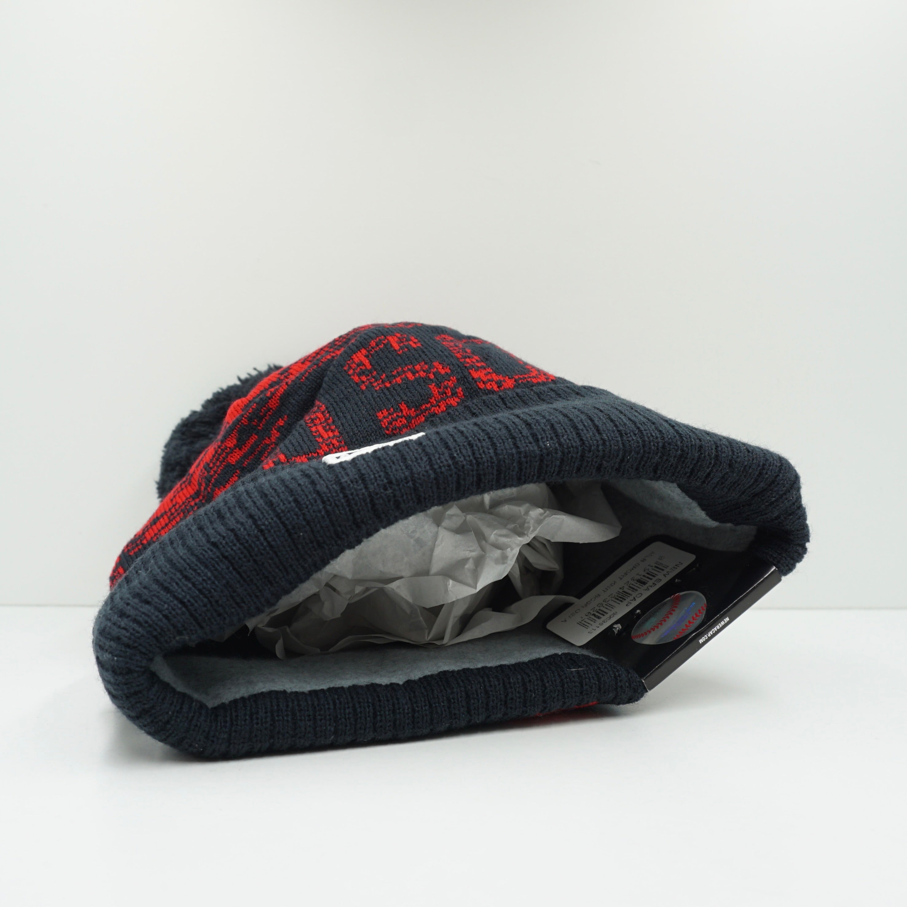 New Era Boston Red Sox Bobble Top Beanie