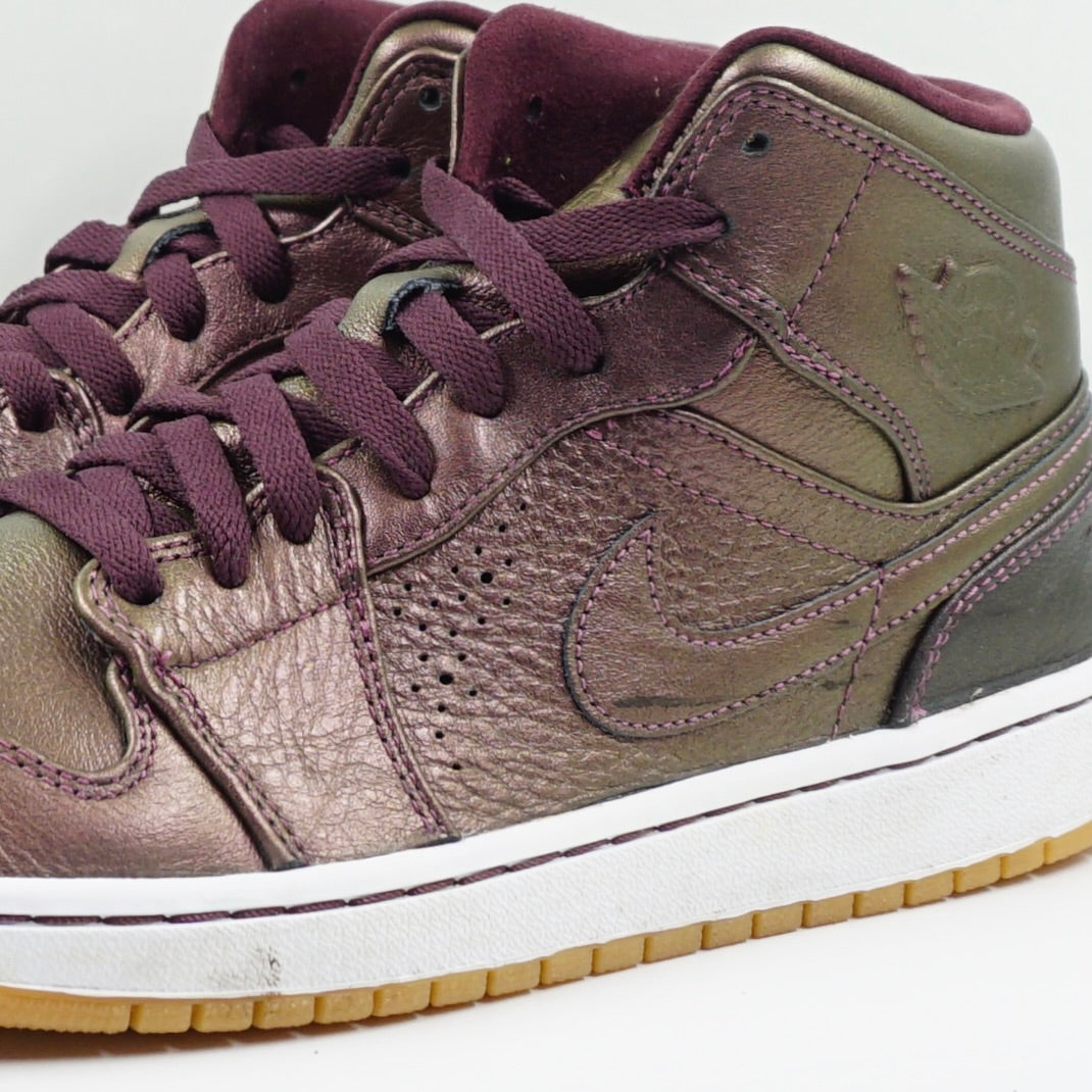 Jordan 1 Mid Nouveau Deep Burgundy Gum