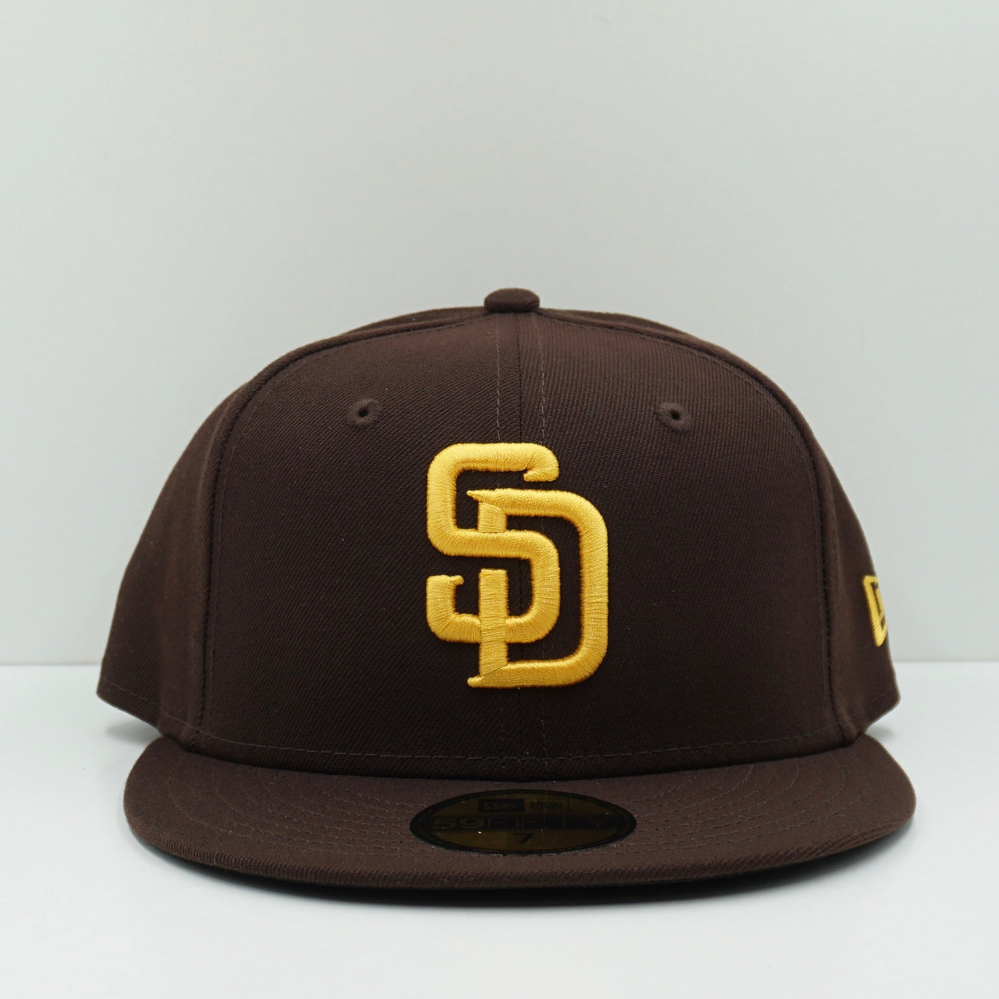 New Era San Diego Padres Yellow Logo Brown Fitted Cap