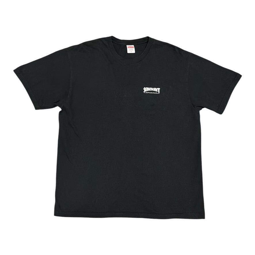 Supreme FW24 Thrasher Cross Black Tshirt
