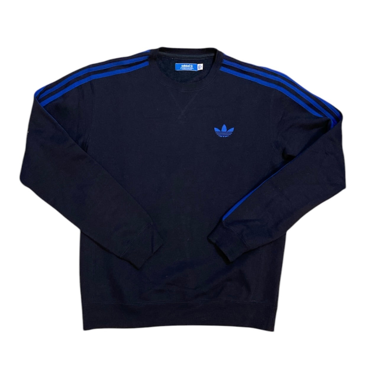 Adidas Mini Trefoil Navy Blue Pullover Sweater