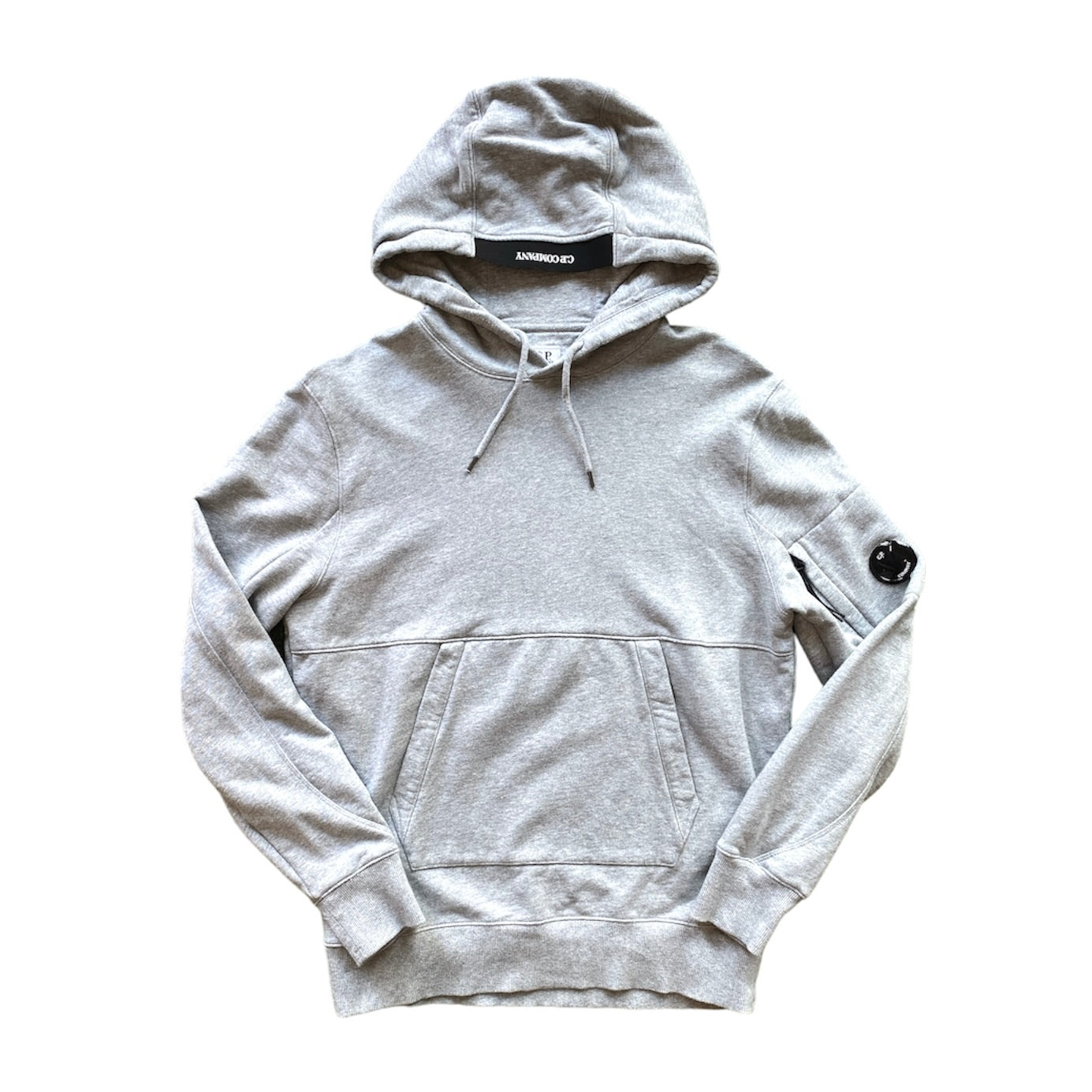 C.P. Company Diagonal Raised Fleece Grey Hoodie