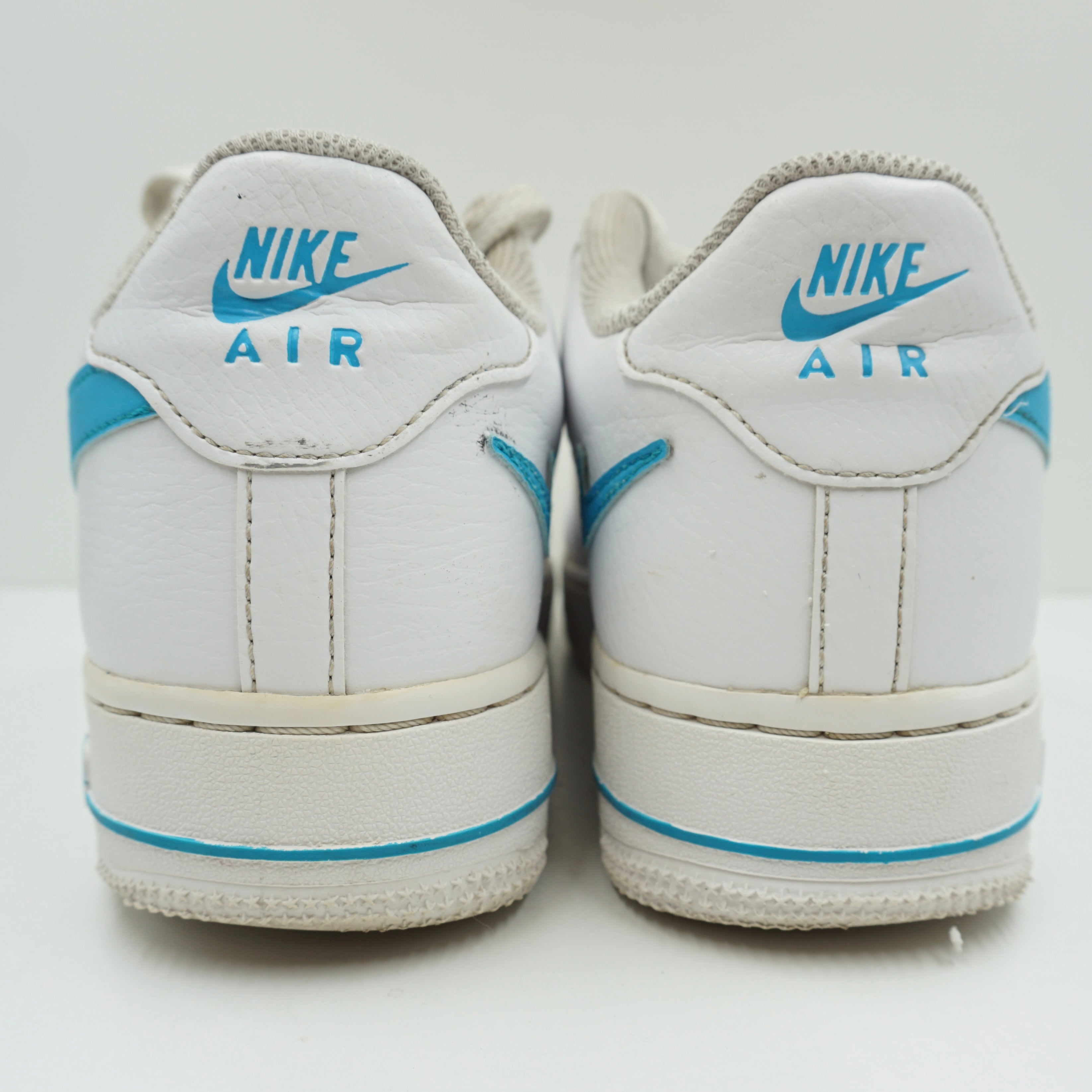 Nike Air Force 1 Low Cut-Out White Aqua (GS)