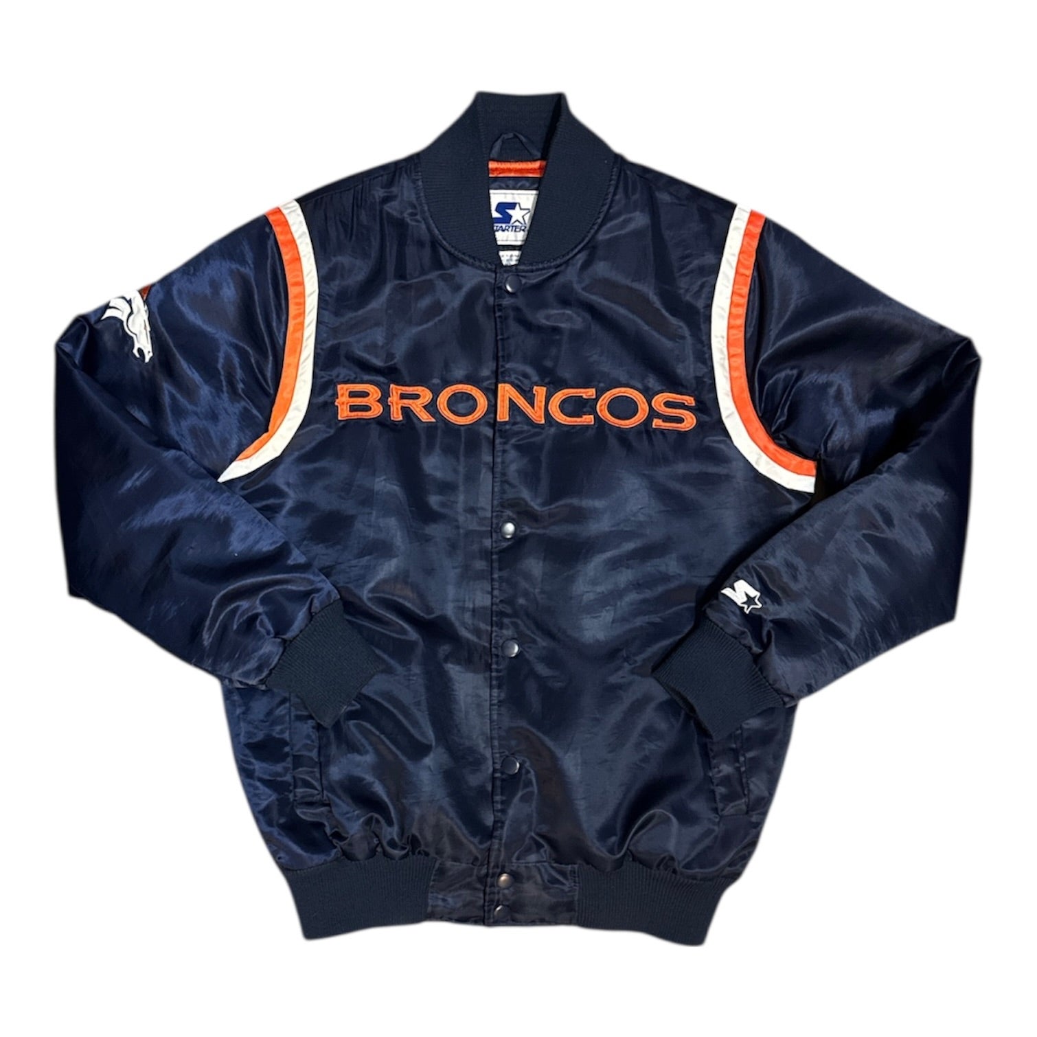 Denver Broncos NFL Team Apparel Varsity Bomber Jacket